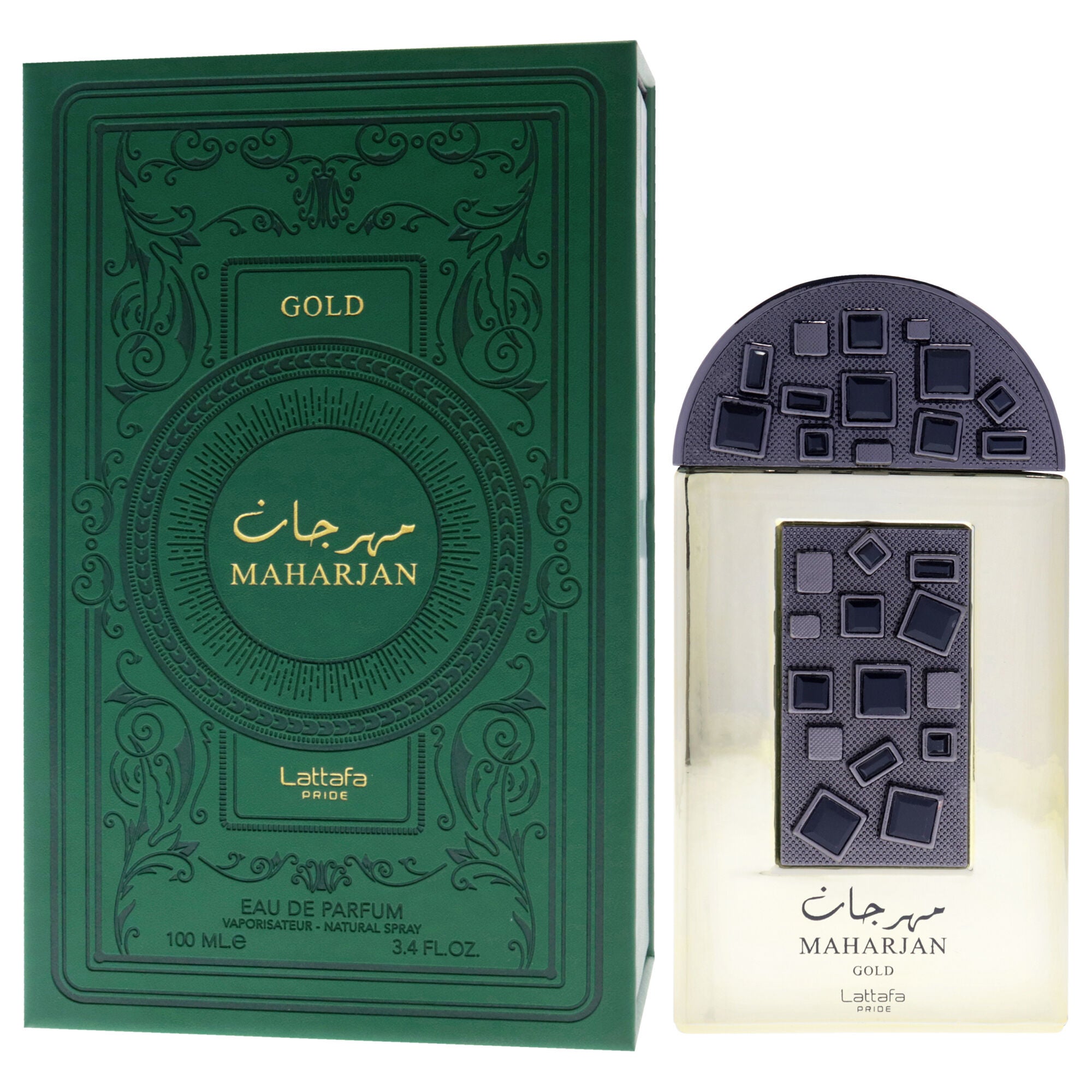 Pride - Maharjan Gold by Lattafa for Unisex - 3.4 oz EDP Spray, Clear, alternate image number 3