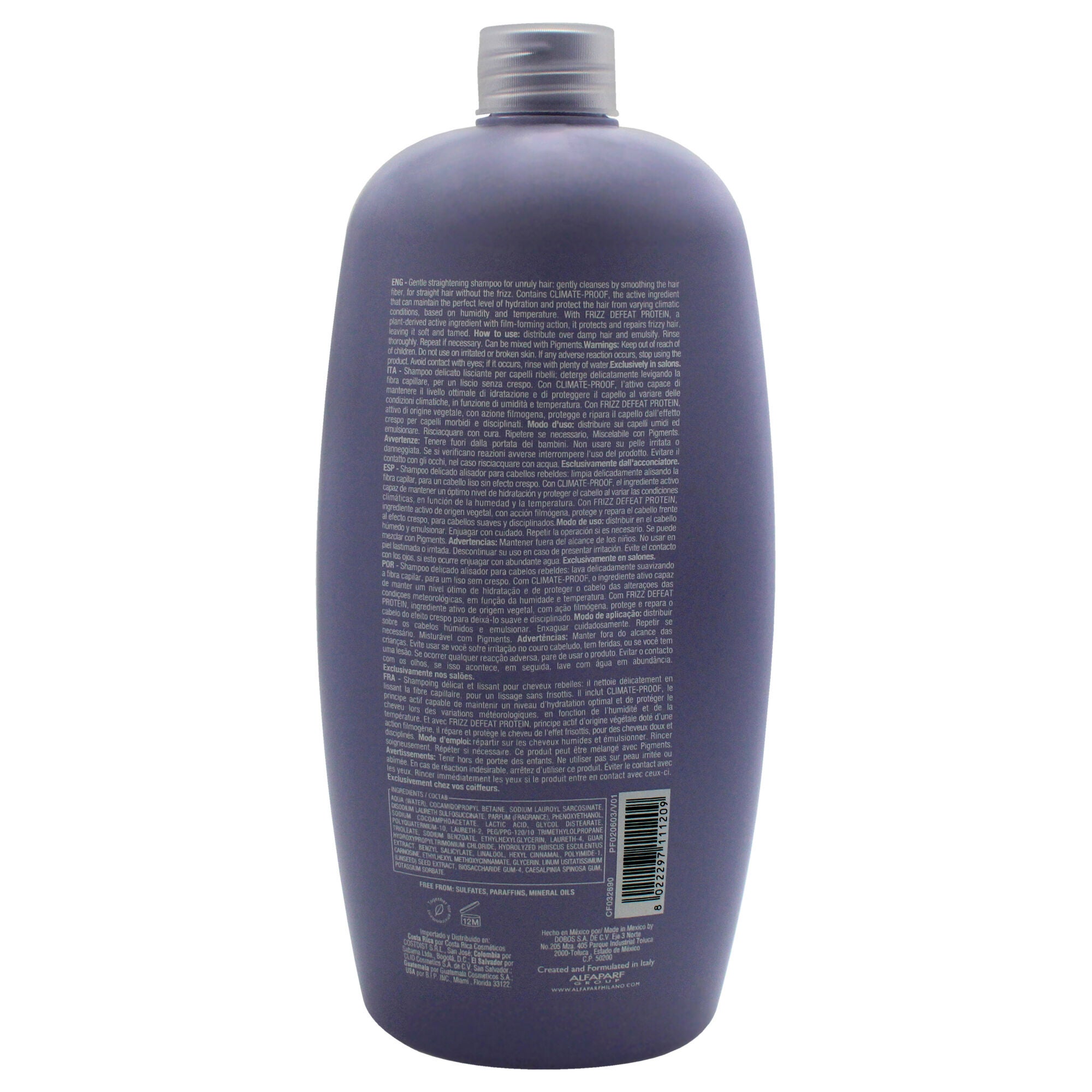 Semi Di Lino Smoth Smoothing Shampoo by Alfaparf Milano for Unisex - 33.8 oz Shampoo, See Description, alternate image number 2