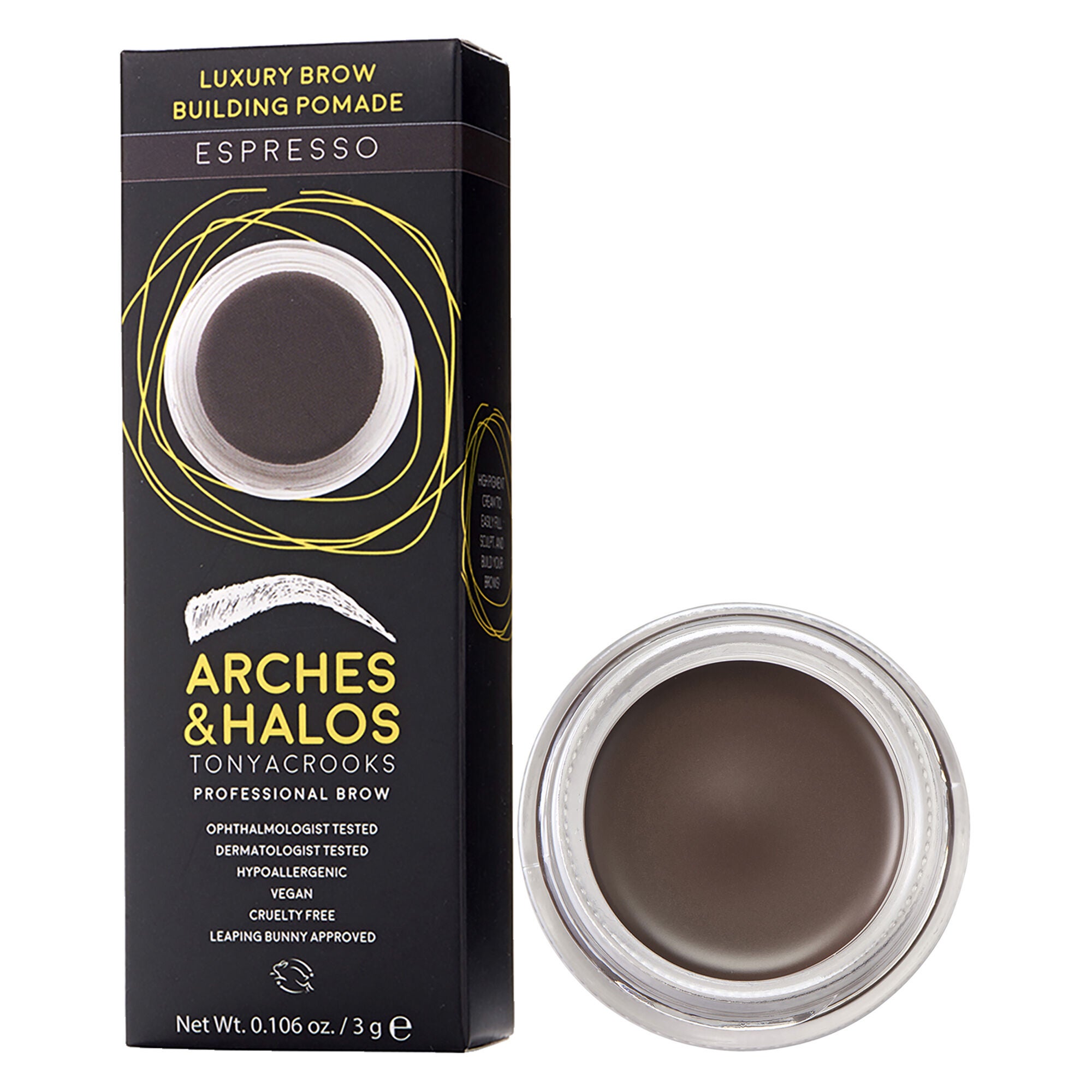 Luxury Brow Buiding Pomade - Espresso by Arches and Halos for Women - 0.106 oz Pomade, See Description, hi-res image number 0