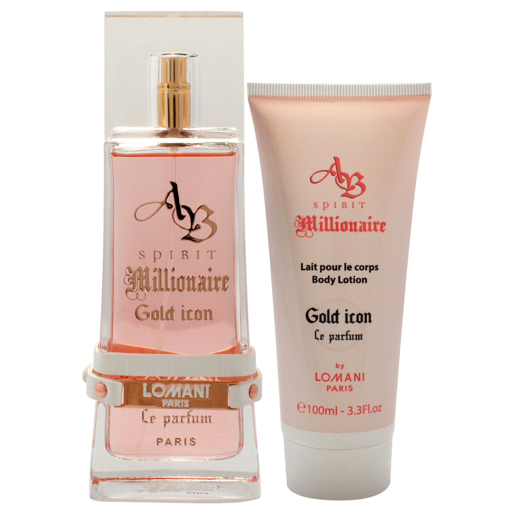 AB Spirit Millionaire Le Parfum Gold Icon by Lomani for Women - 2 Pc Gift Set 3.3oz EDP Spray, 3.3oz Body Lotion, , alternate image number 5