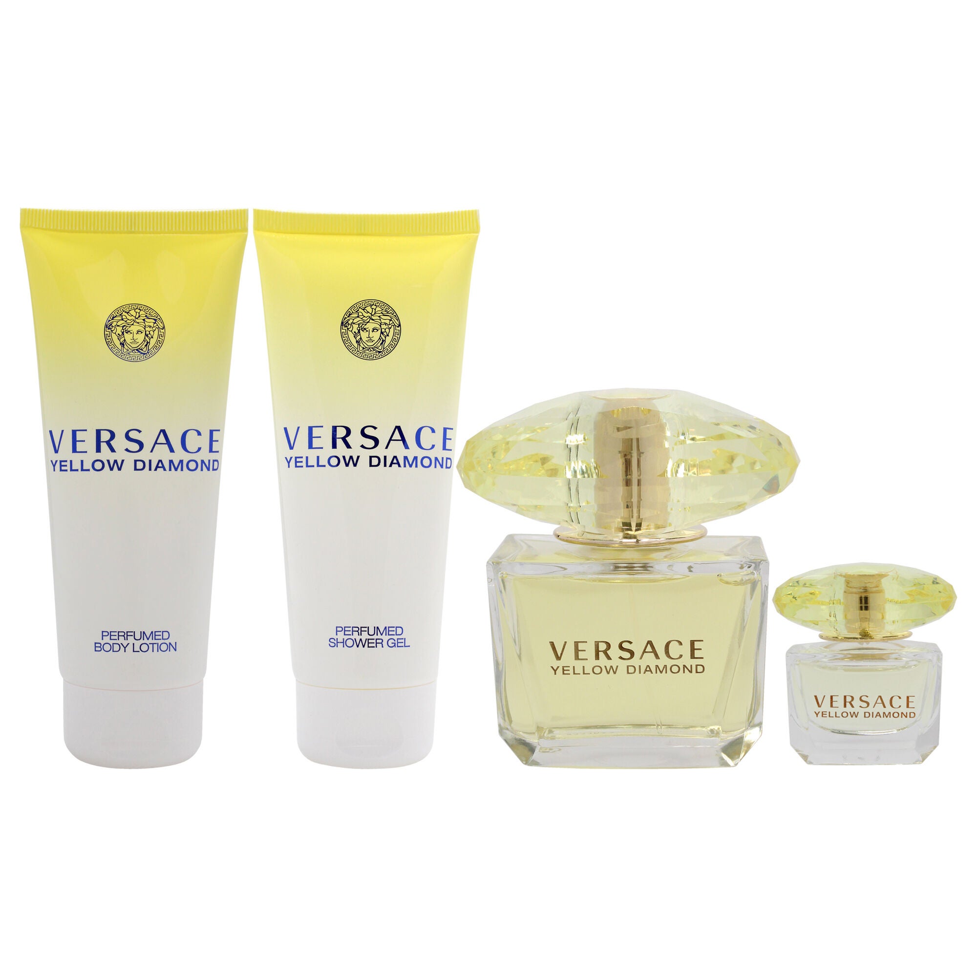 Versace Yellow Diamond by Versace for Women - 4 Pc Gift Set 3oz EDT Spray, 3.4oz Shower Gel, 3.4oz Body Lotion, 5ml EDT Spray (Mini), , alternate image number 5