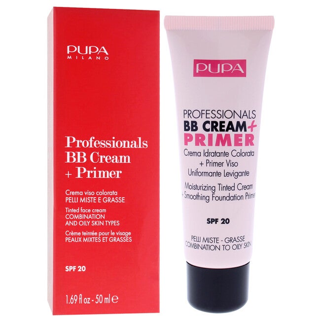 Professionals BB Cream Plus Primer SPF 20 - 001 Nude - Combination To Oily Skin by Pupa Milano for Women - 1.69 oz Primer, See Description, alternate image number 1