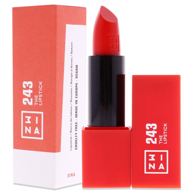 The Lipstick - 243 Shiny Coral Red by 3INA for Women - 0.11 oz Lipstick, NA, alternate image number null