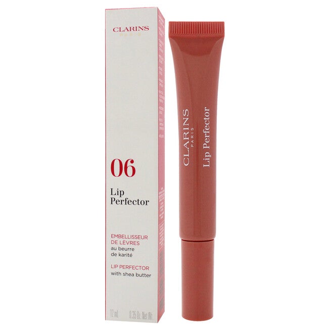Lip Perfector - 06 Rosewood Shimmer by Clarins for Women - 0.35 oz Lip Gloss, NA, alternate image number null
