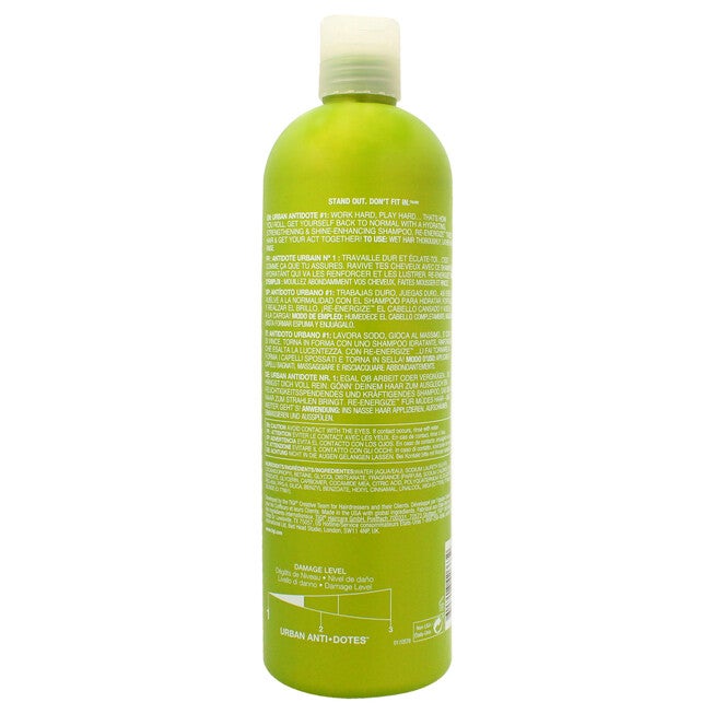 Bed Head Urban Antidotes Re-energize Shampoo by TIGI for Unisex - 25.36 oz Shampoo, NA, alternate image number null