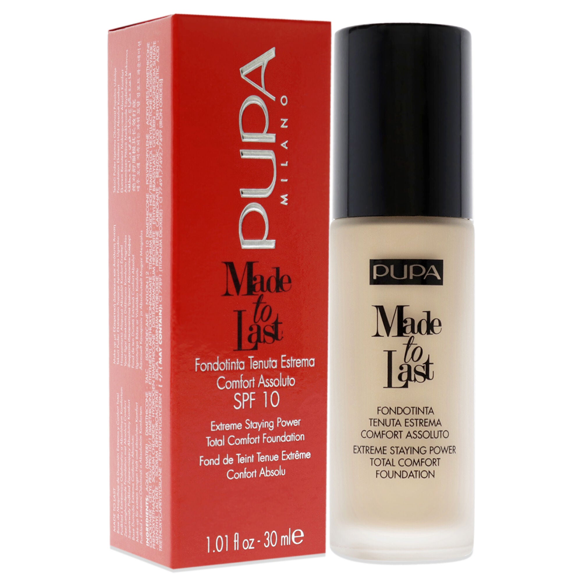 Made to Last Extreme Staying Power Foundation SPF 30 - 020 Light Beige by Pupa Milano for Women - 1.01 oz Foundation, , alternate image number 6