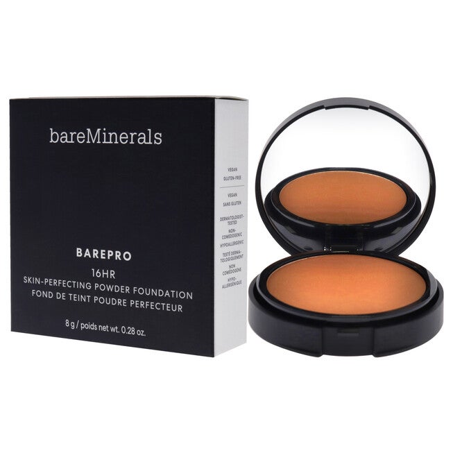 Barepro 16HR Skin Perfecting Powder Foundation - 45 Medium Deep Warm by bareMinerals for Women - 0.28 oz Foundation, NA, alternate image number null