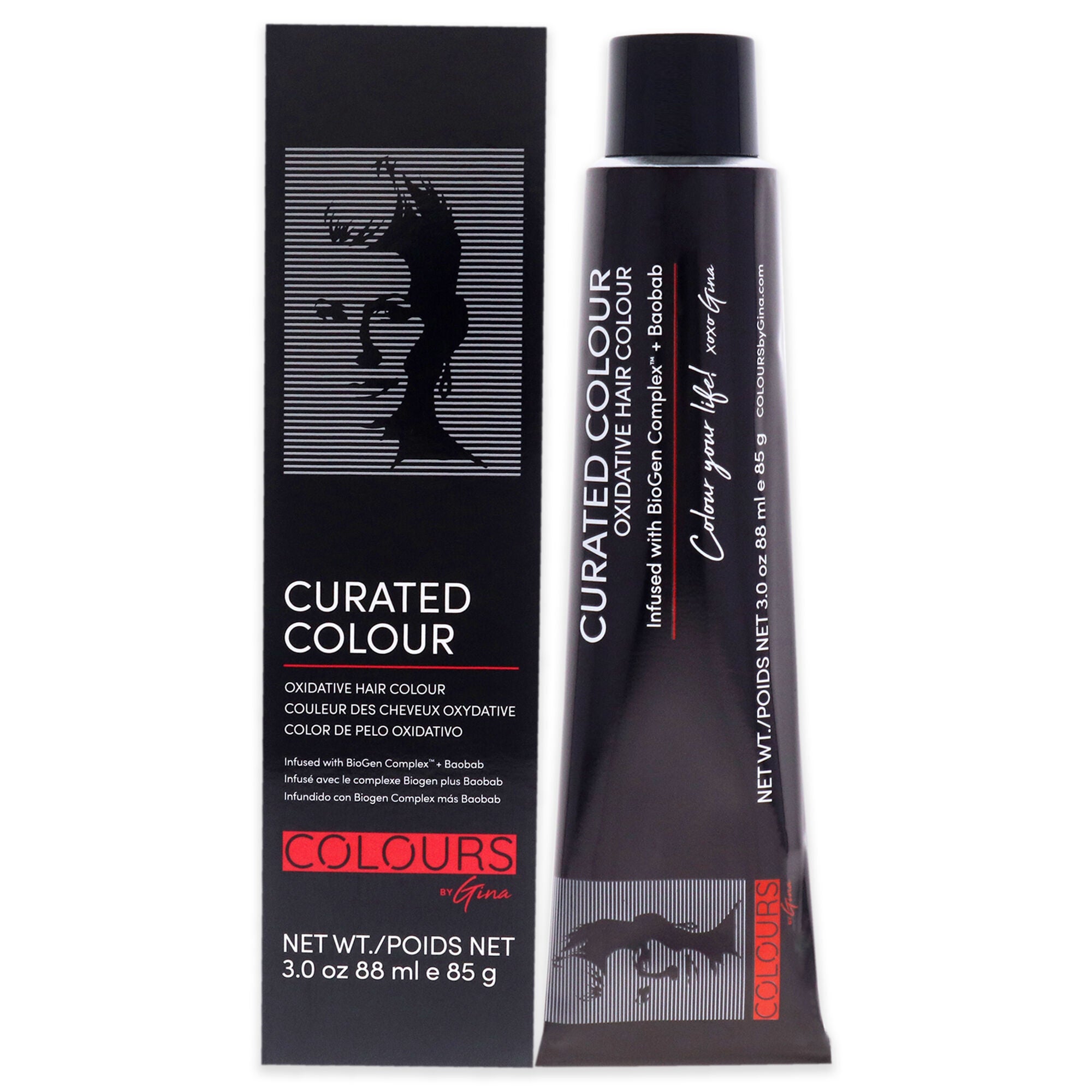 Curated Colour - 8.1-8B Light Cool Blonde by Colours By Gina for Unisex - 3 oz Hair Color, See Description, hi-res image number 0