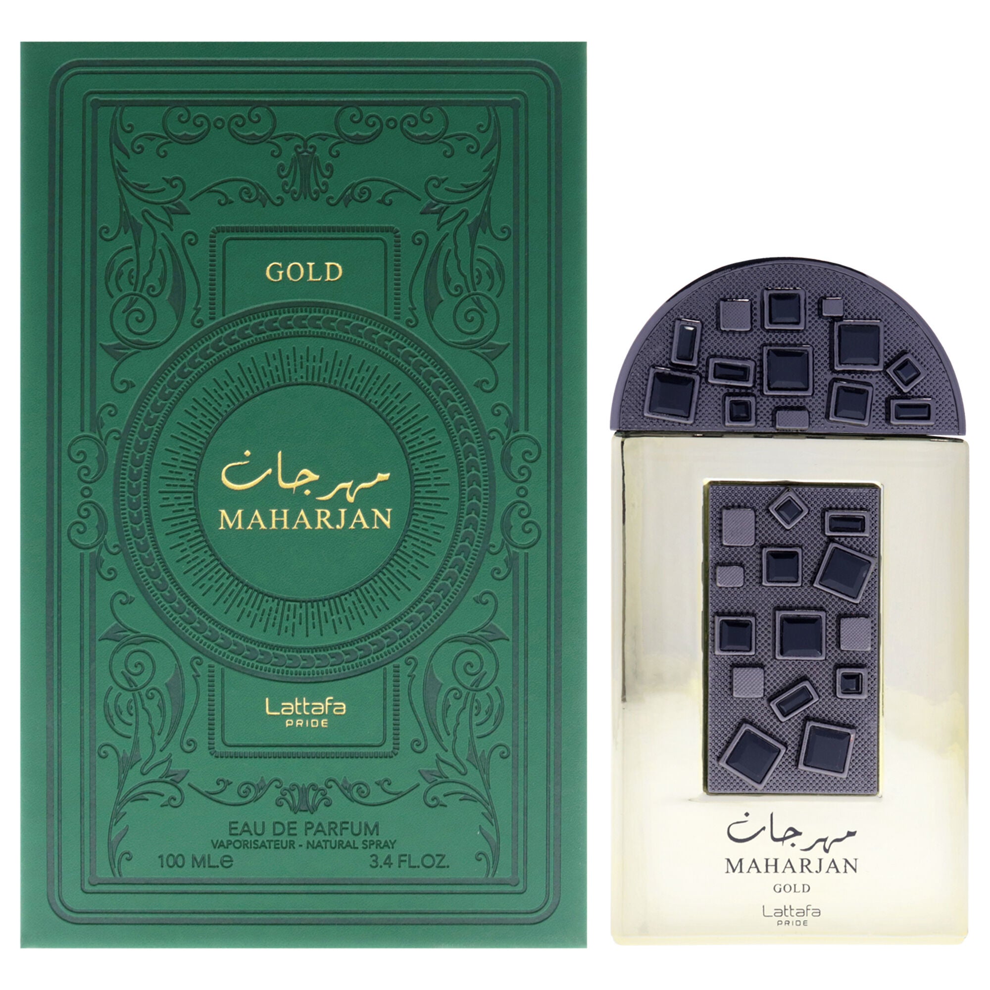 Pride - Maharjan Gold by Lattafa for Unisex - 3.4 oz EDP Spray, Clear, hi-res image number 0