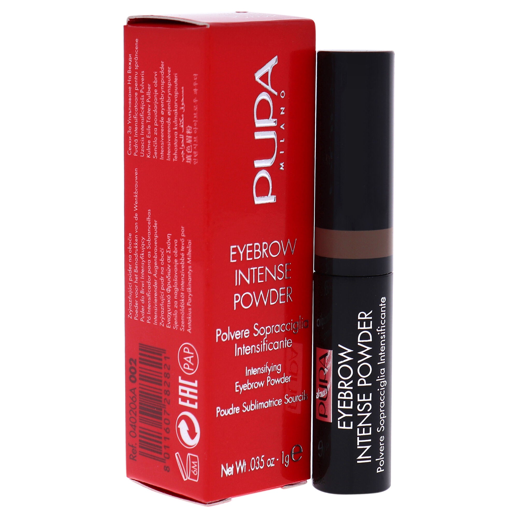 Eyebrow Intense Powder - 002 Brown by Pupa Milano for Women - 0.035 oz Eyebrow, , alternate image number 6