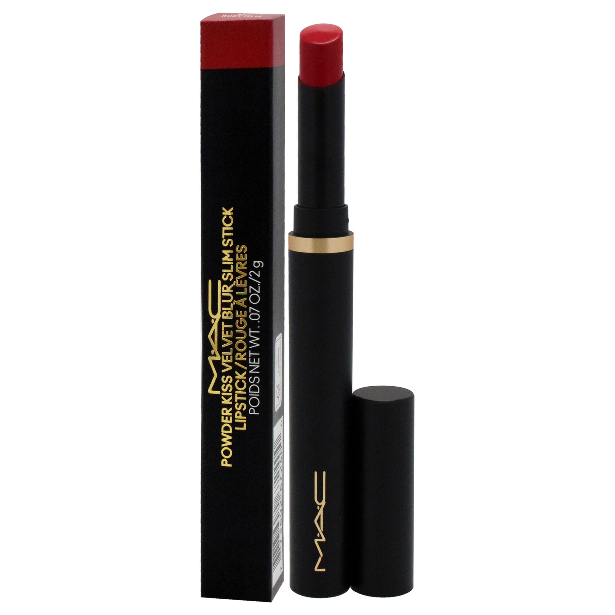 Powder Kiss Velvet Blur Slim Stick - 889 Ruby New by MAC for Women - 0.07 oz Lipstick, , alternate image number 7