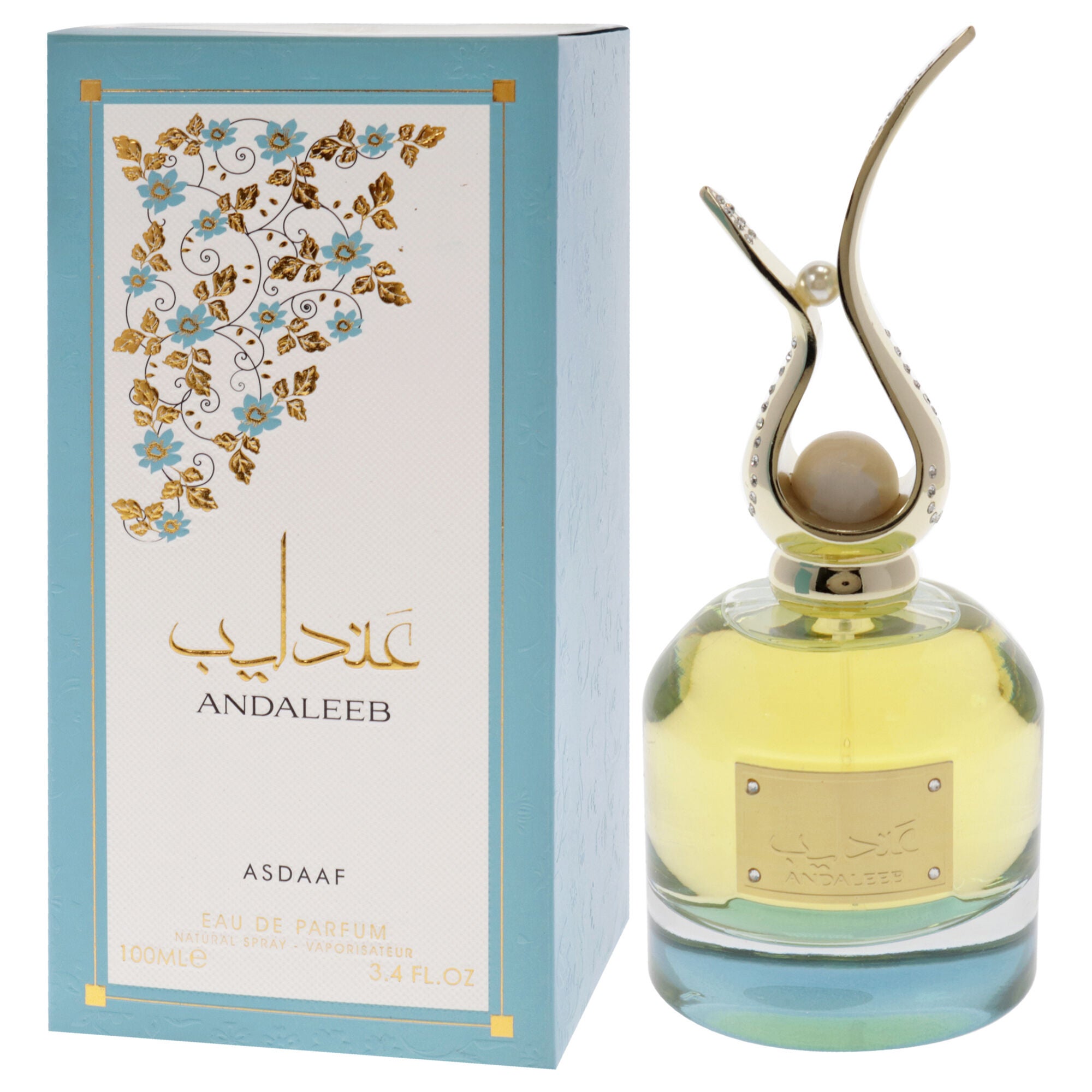 Asdaaf Andaleeb by Lattafa for Unisex - 3.4 oz EDP Spray, Clear, alternate image number 3