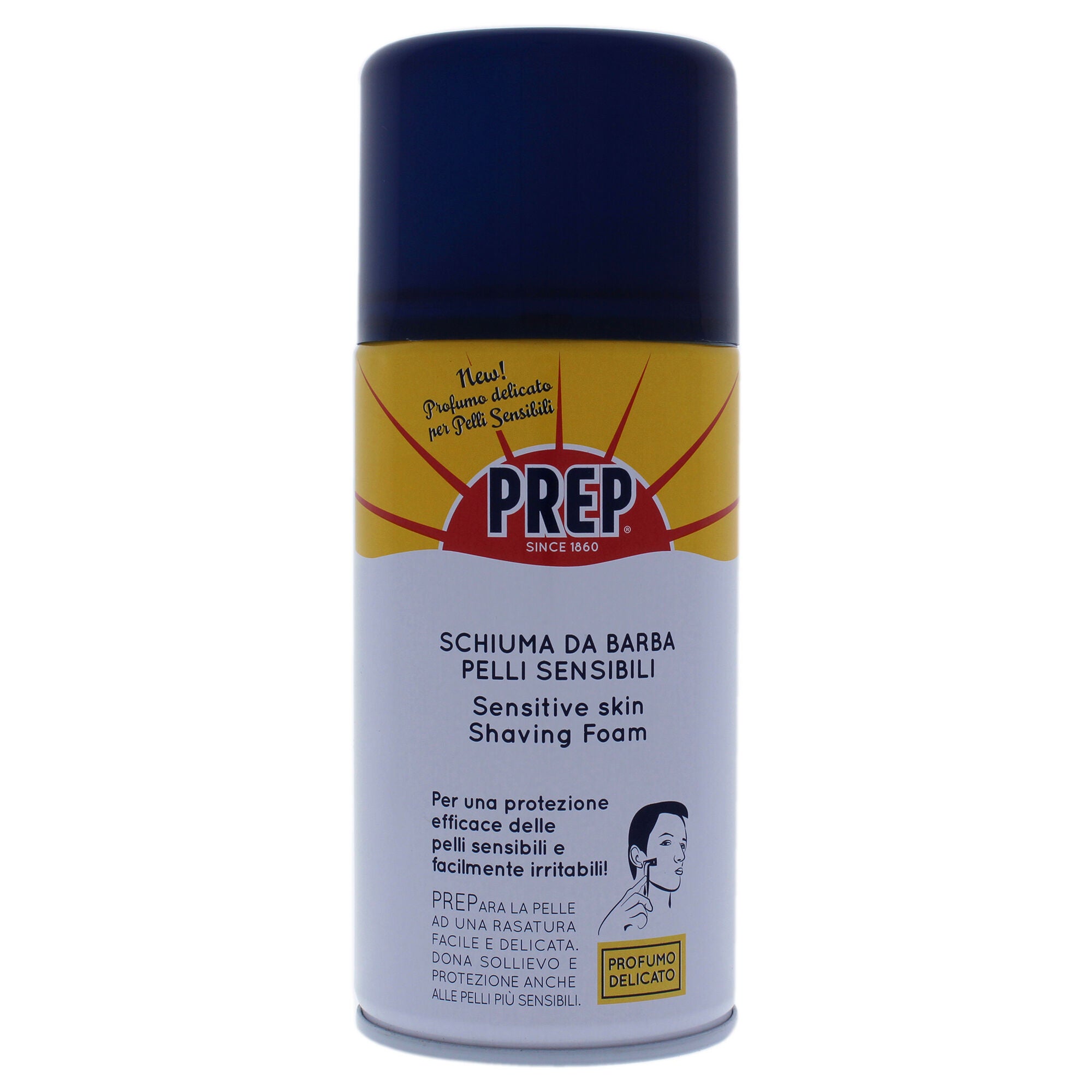 Pelli sensibili Shaving Foam Sensitive Skin by Prep for Men - 10 oz Shaving Foam, See Description, hi-res image number 0