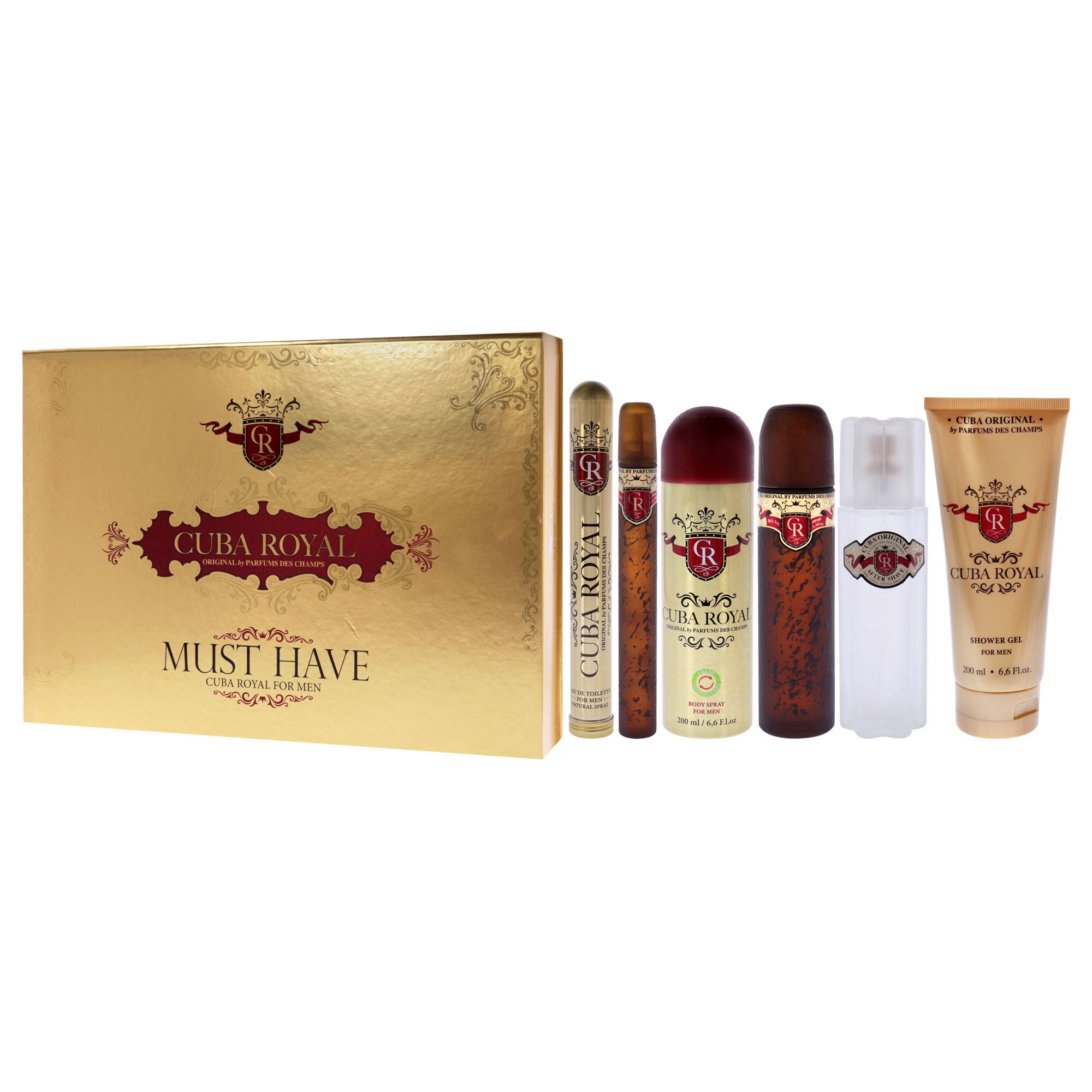 Cuba Royal by Cuba for Men - 5 Pc Gift Set 3.3oz EDT Spray, 1.17oz EDT Spray, 6.6oz Shower Gel, 3.3oz After Shave, 6.6oz Body Spray, See Description, alternate image number 3