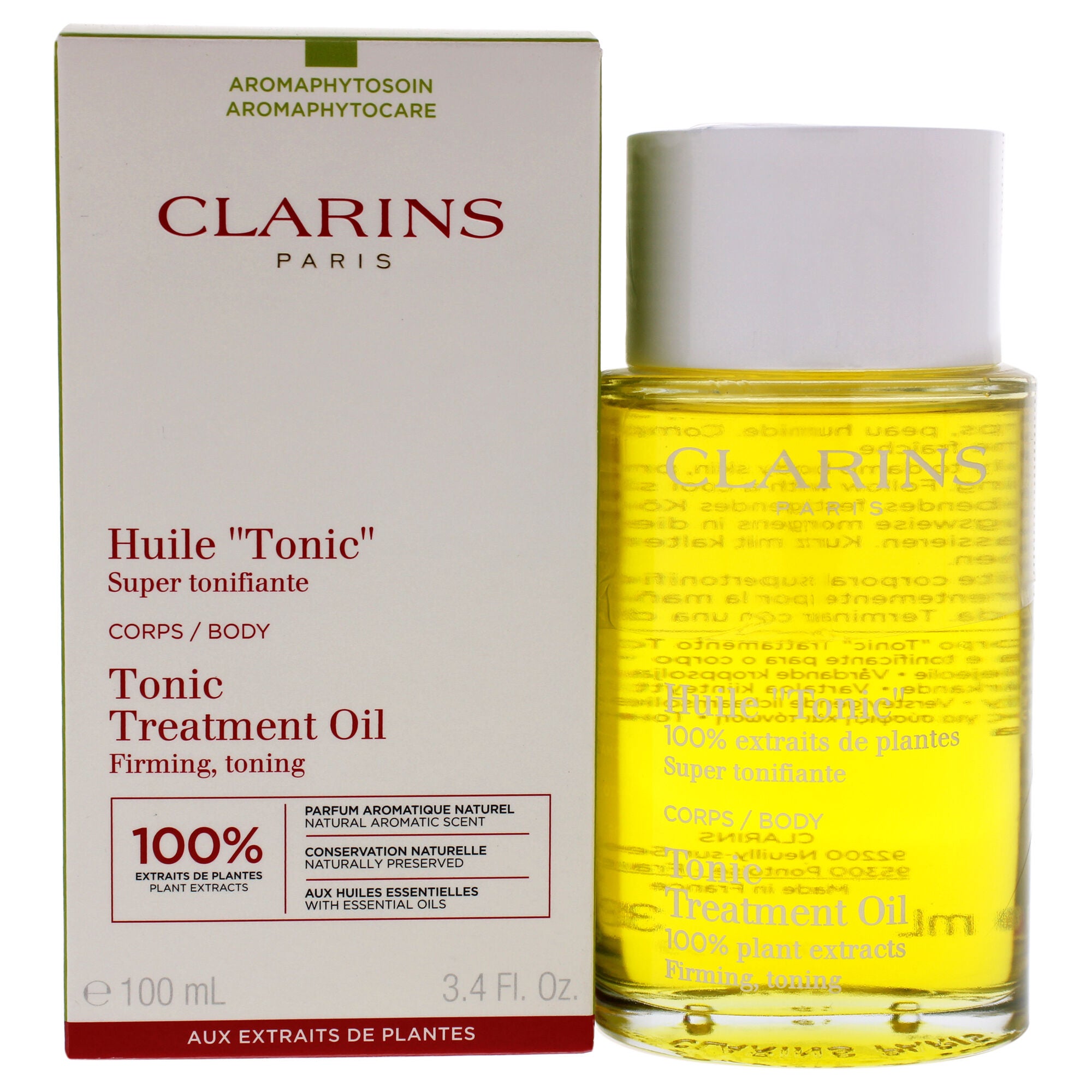 Body Treatment Oil Tonic by Clarins for Unisex - 3.4 oz Treatment, NA, hi-res image number 0