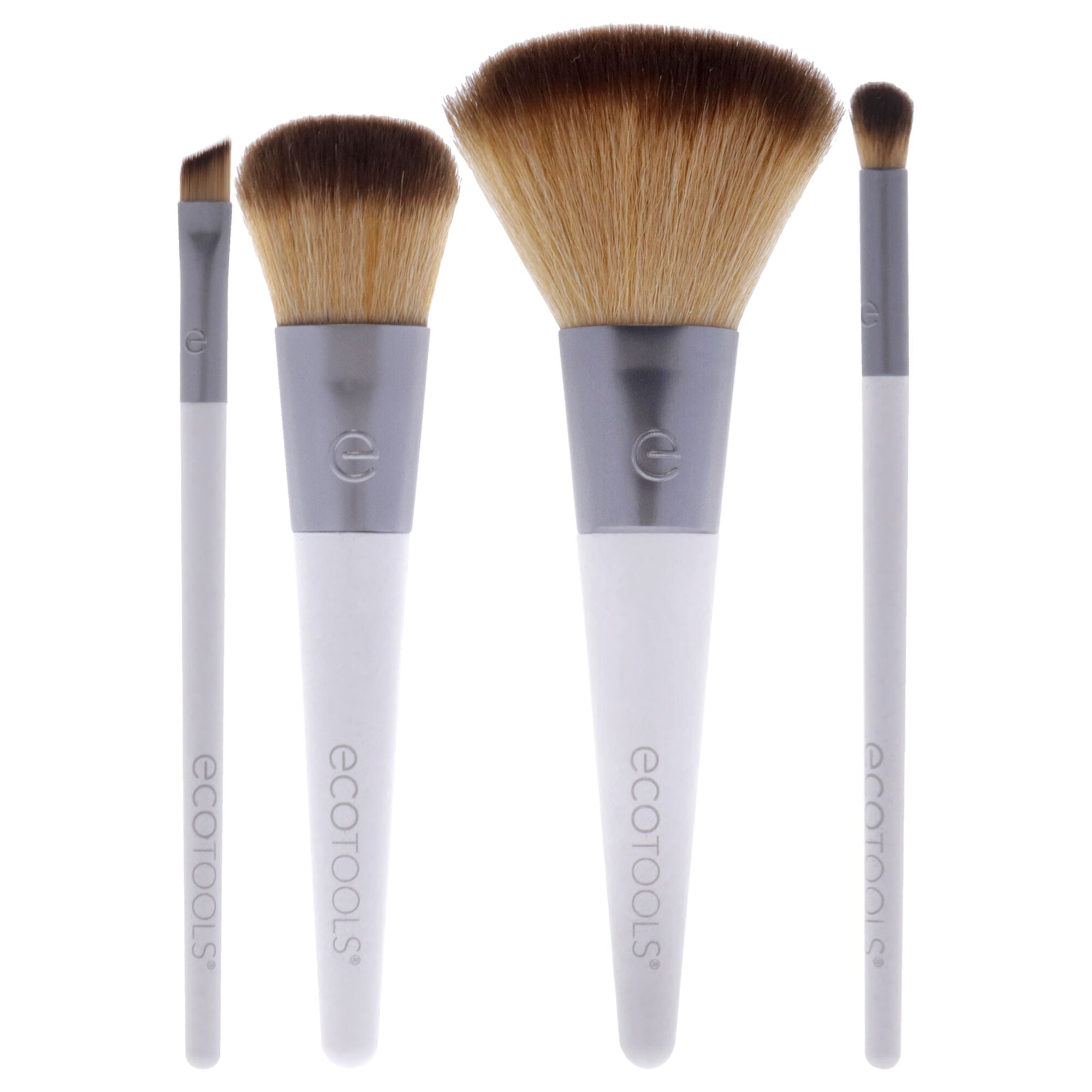 On-The-Go Style Brush Kit by Ecotools for Women - 4 Pc Complexion Blending Brush, Multitasking Blush Brush, Micro Crease Brush, Angled Liner Brush, See Description, alternate image number 1