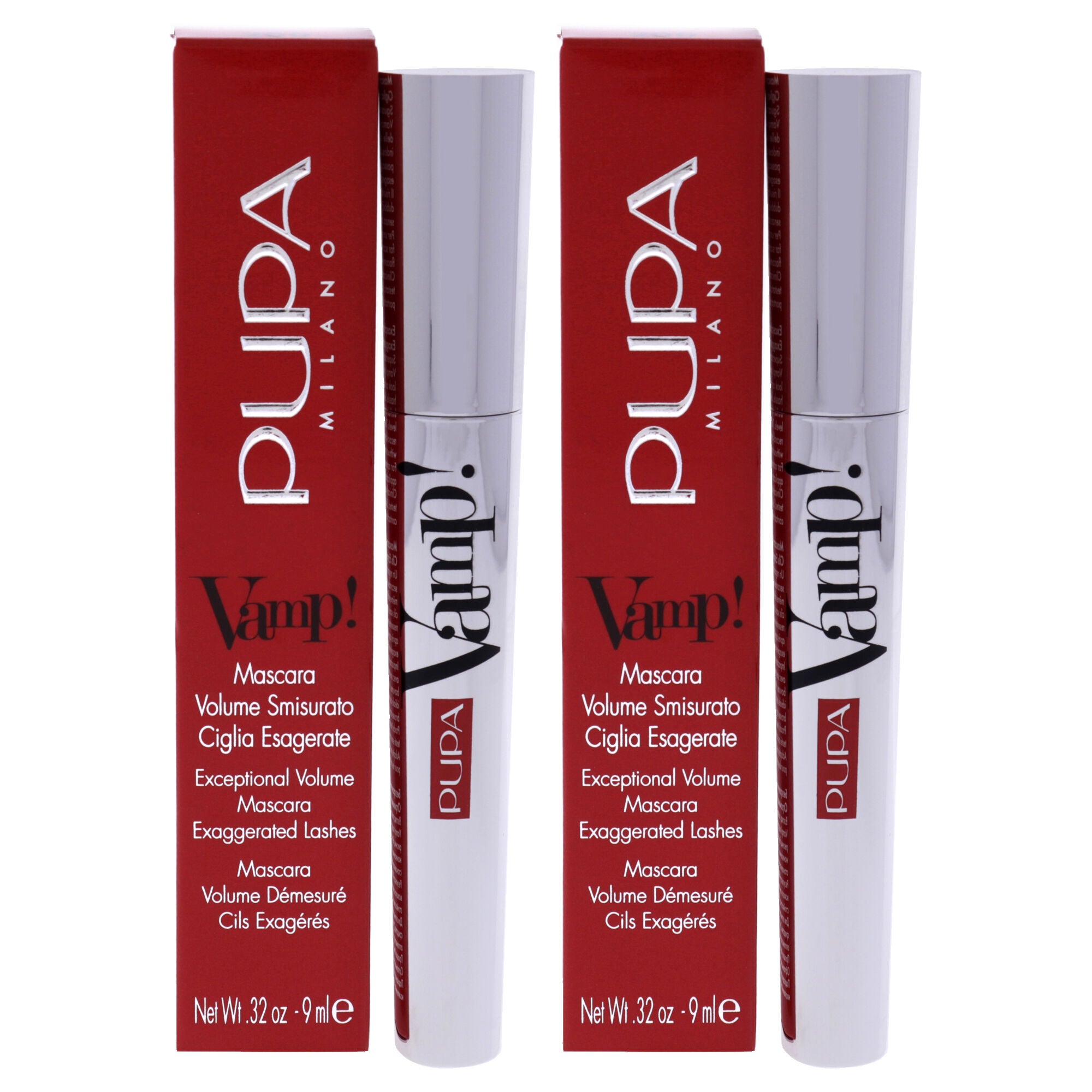 Vamp! Mascara - 200 Chocolate Brown by Pupa Milano for Women - 0.32 oz Mascara - Pack of 2, See Description, hi-res image number 0