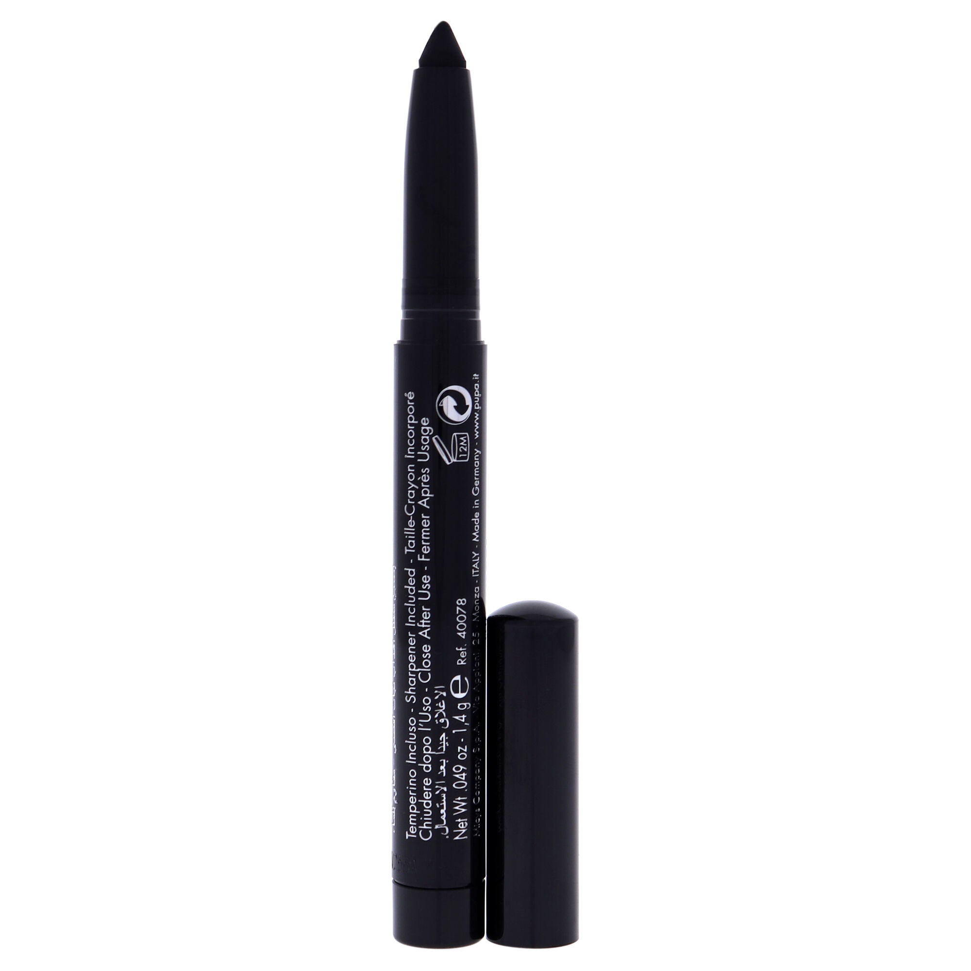 Made To Last Eyeshadow Waterproof - 012 Extra Black by Pupa Milano for Women - 0.049 oz Eye Shadow, See Description, alternate image number 1