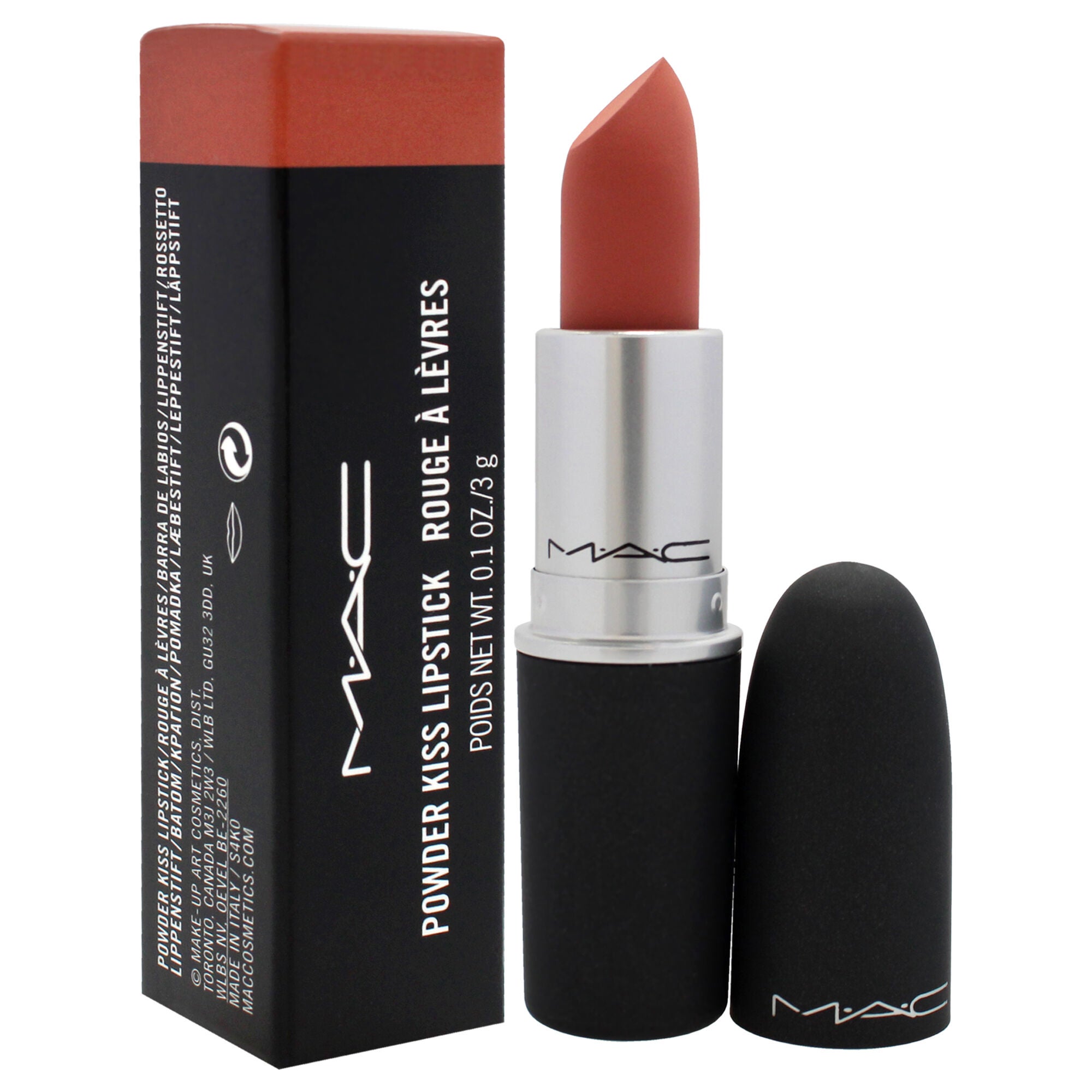 Powder Kiss Lipstick - 314 Mull It Over by MAC for Women - 0.1 oz Lipstick, See Description, alternate image number 2