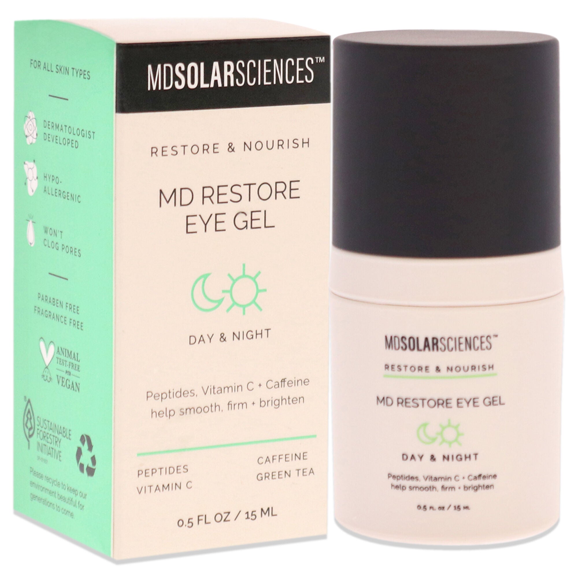 MD Restore Eye Gel by MDSolarSciences for Unisex - 0.5 oz Gel, See Description, alternate image number 1