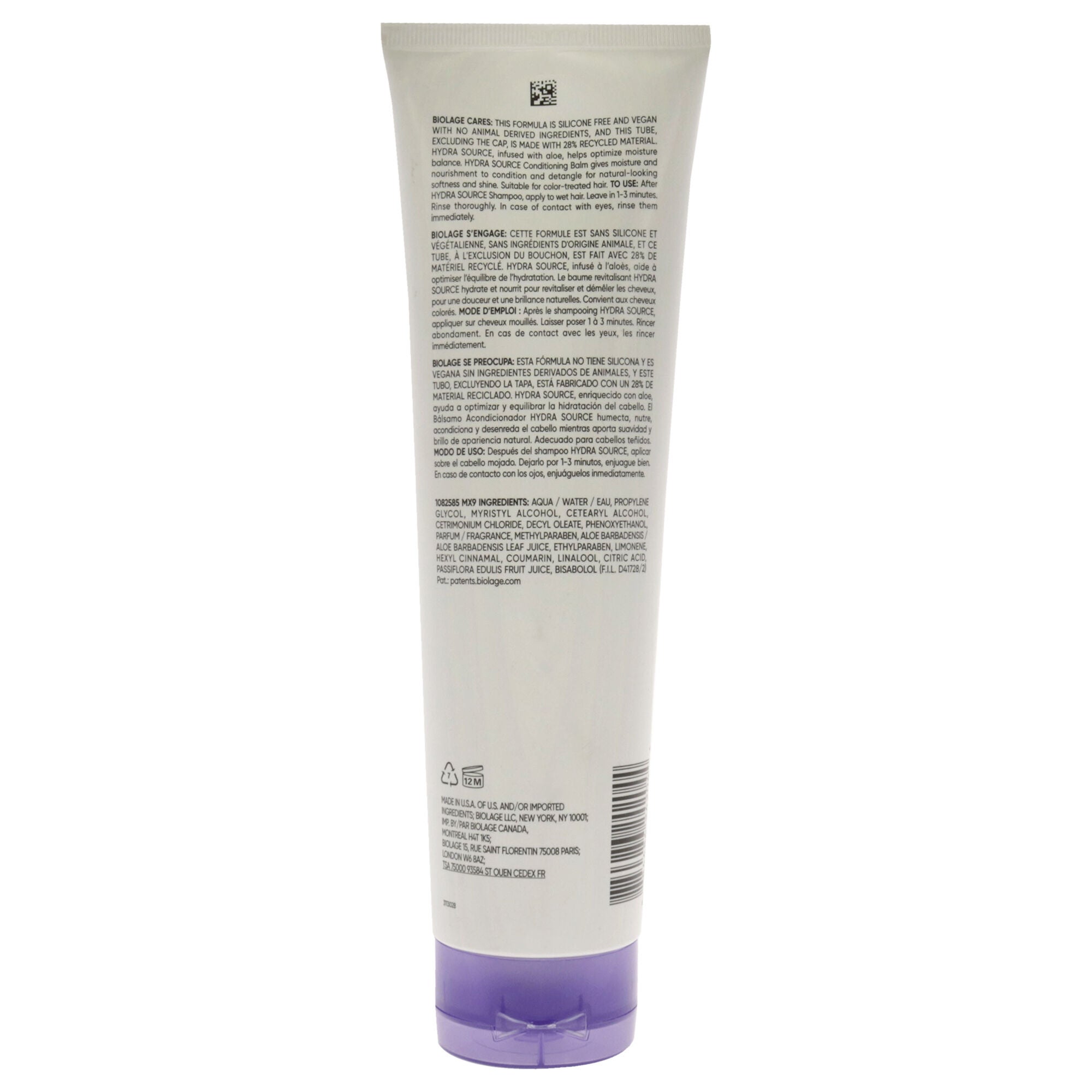 Biolage HydraSource Conditioning Balm by Matrix for Unisex - 9.5 oz Balm, , alternate image number 3