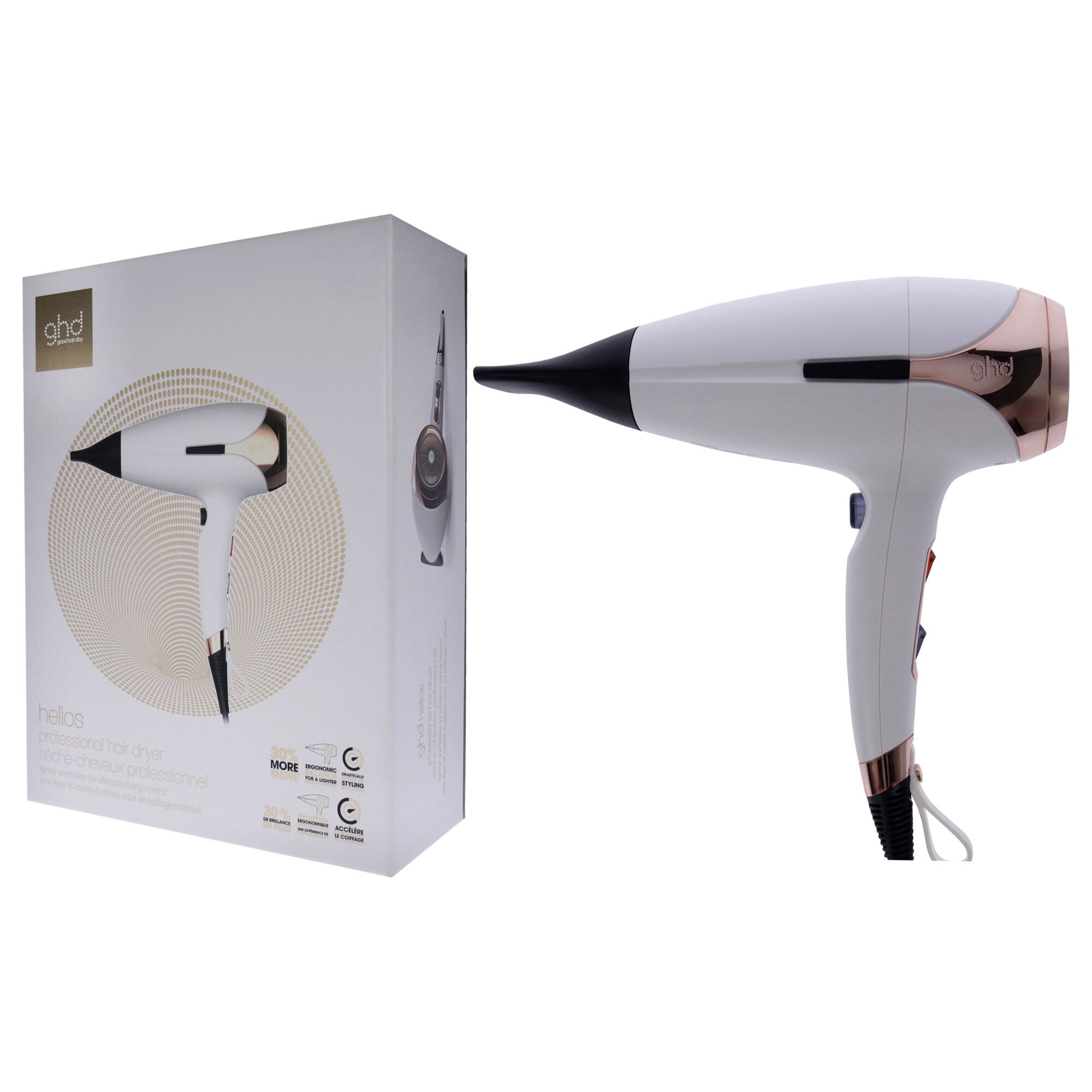 Helios 1875W Advanced Professional Hair Dryer - White by GHD for Women - 1 Pc Hair Dryer, See Description, alternate image number 3