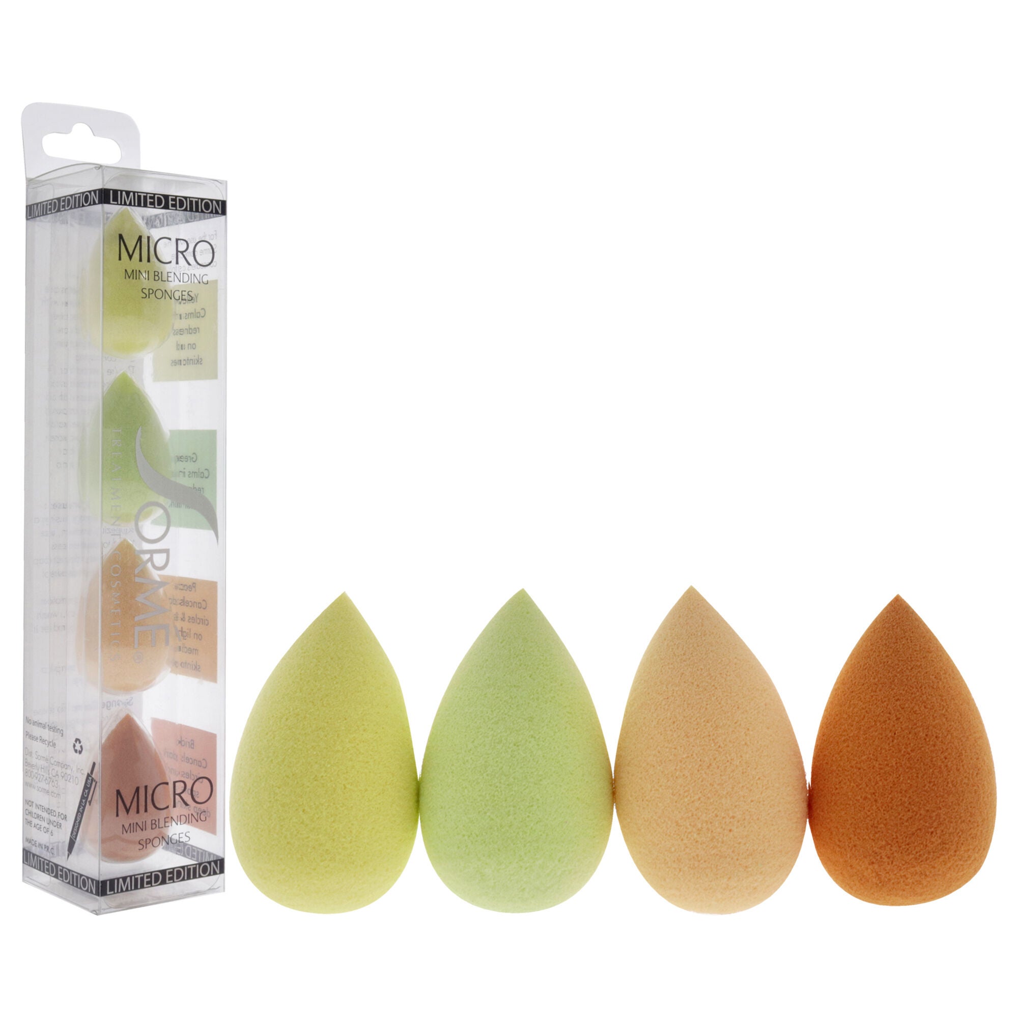 Micro Mini Blending Sponges by Sorme Cosmetics for Women - 4 Pc Sponge, , alternate image number 6
