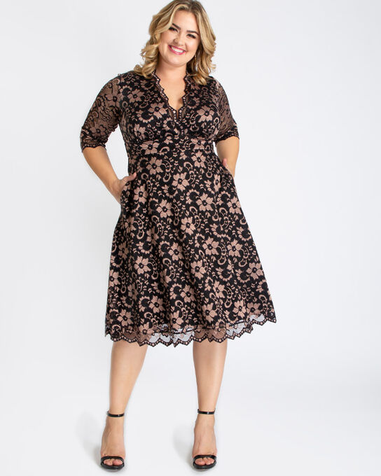 Mon Cherie Lace Dress, Rose Gold, hi-res image number null