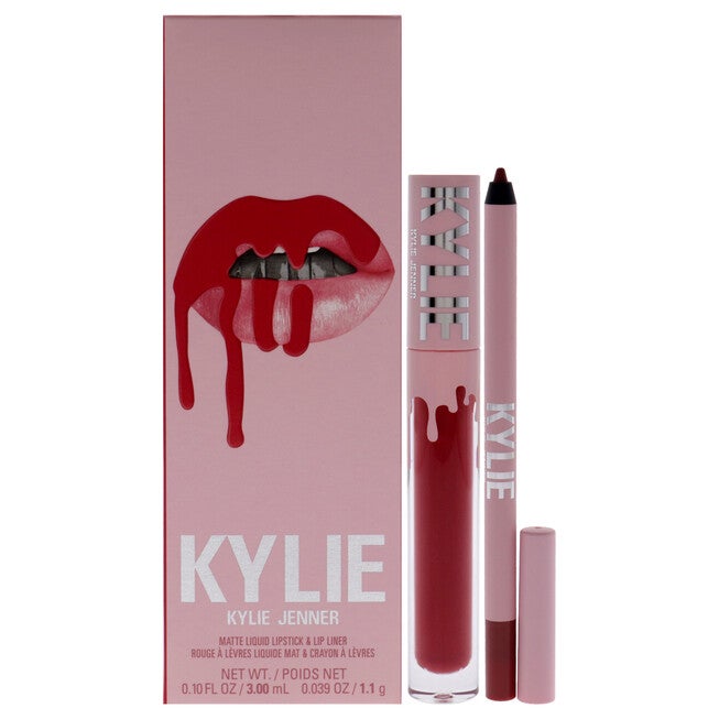 Matte Lip Kit - 401 Victoria by Kylie Cosmetics for Women - 2 Pc 0.10oz Matte Liquid Lipstick, 0.039oz Lip Liner, NA, hi-res image number null