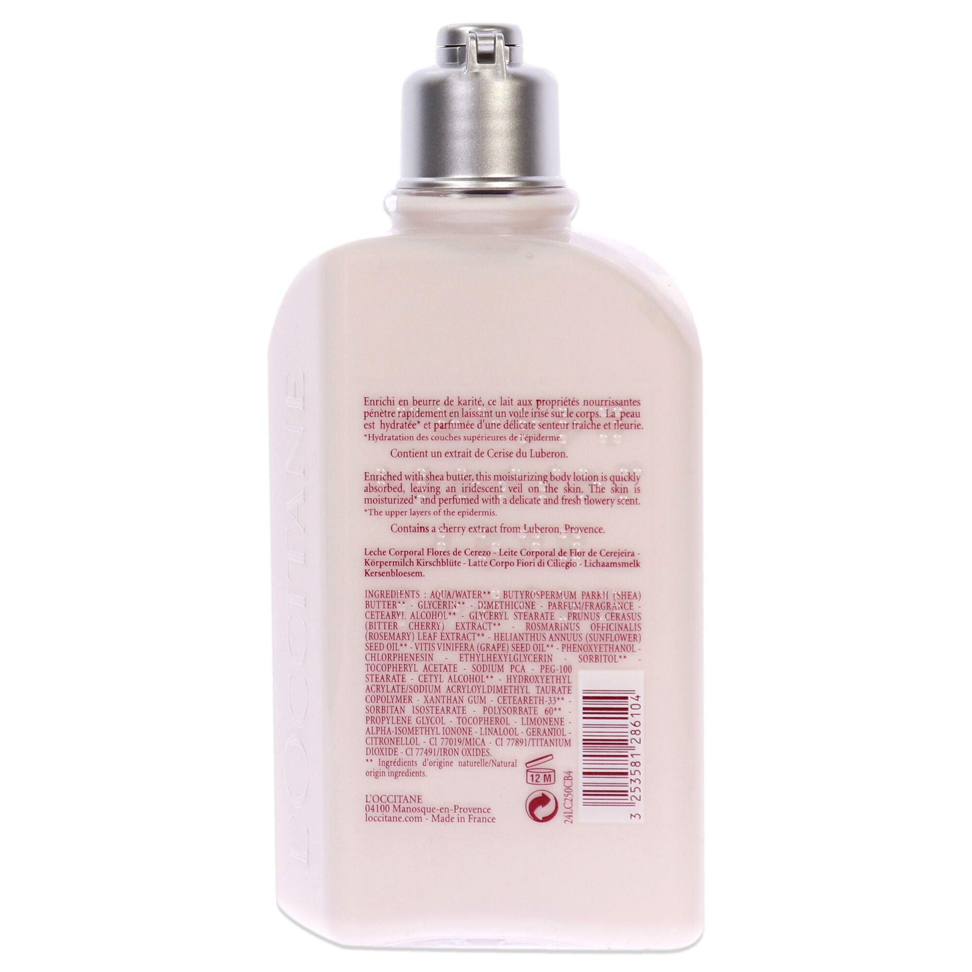 Cherry Blossom Shimmering Lotion by LOccitane for Women - 8.4 oz Body Lotion, See Description, alternate image number 2