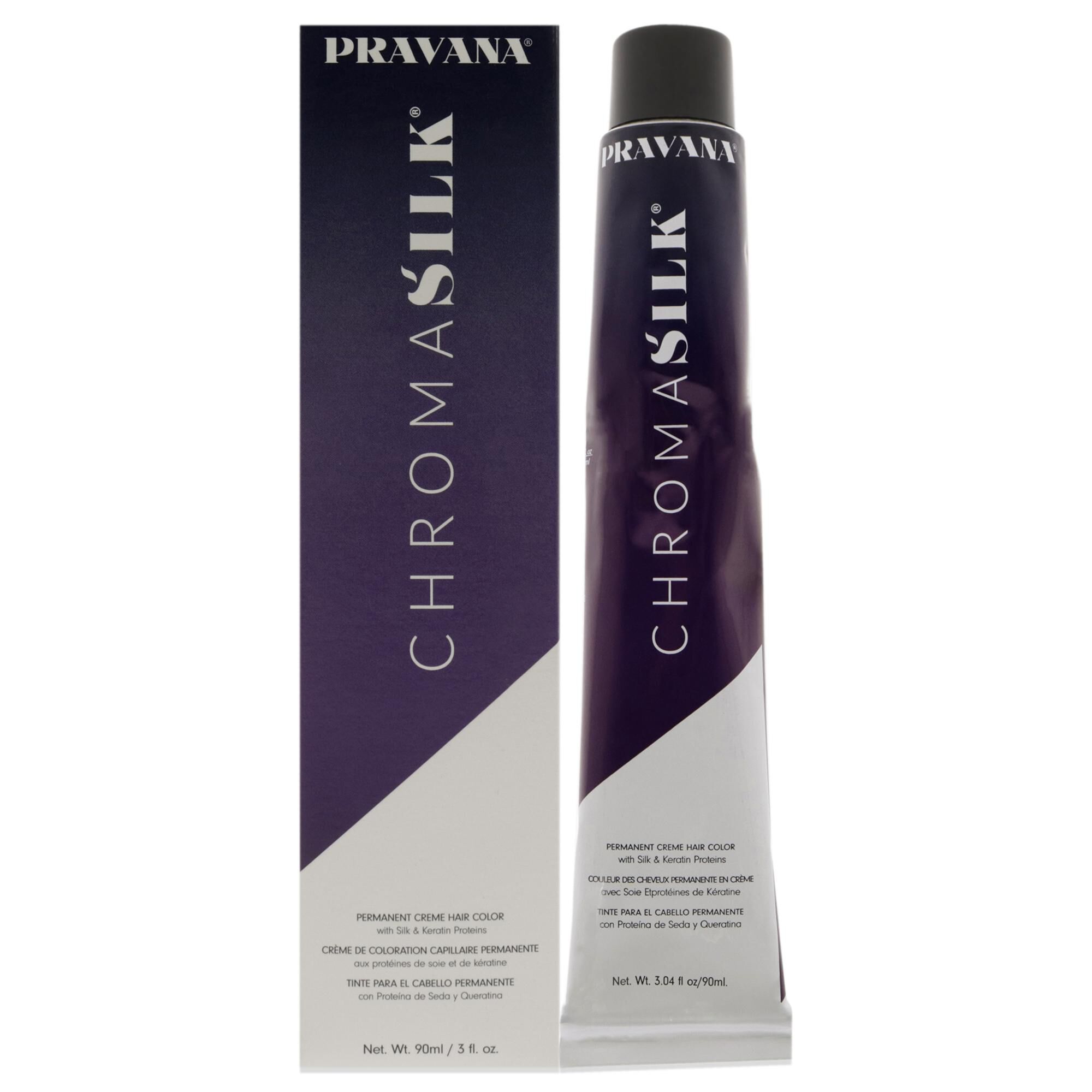 ChromaSilk Creme Hair Color - 6.46 Dark Copper Red Blonde by Pravana for Unisex - 3 oz Hair Color, See Description, hi-res image number 0