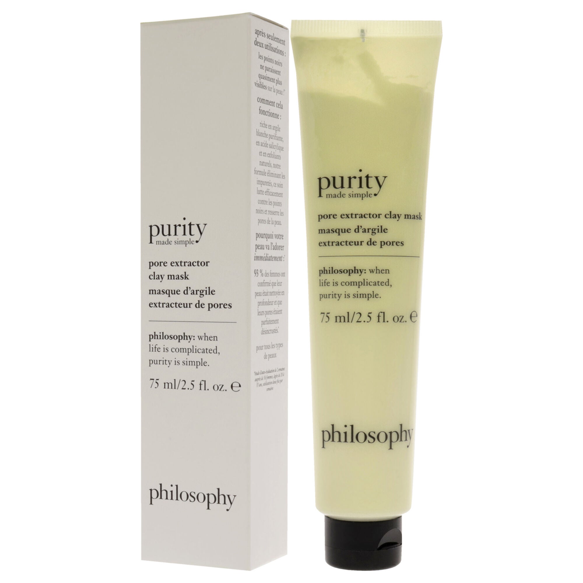 Purity Made Simple Pore Extractor Exfoliating Clay Mask by Philosophy for Unisex - 2.5 oz Mask, , alternate image number 8
