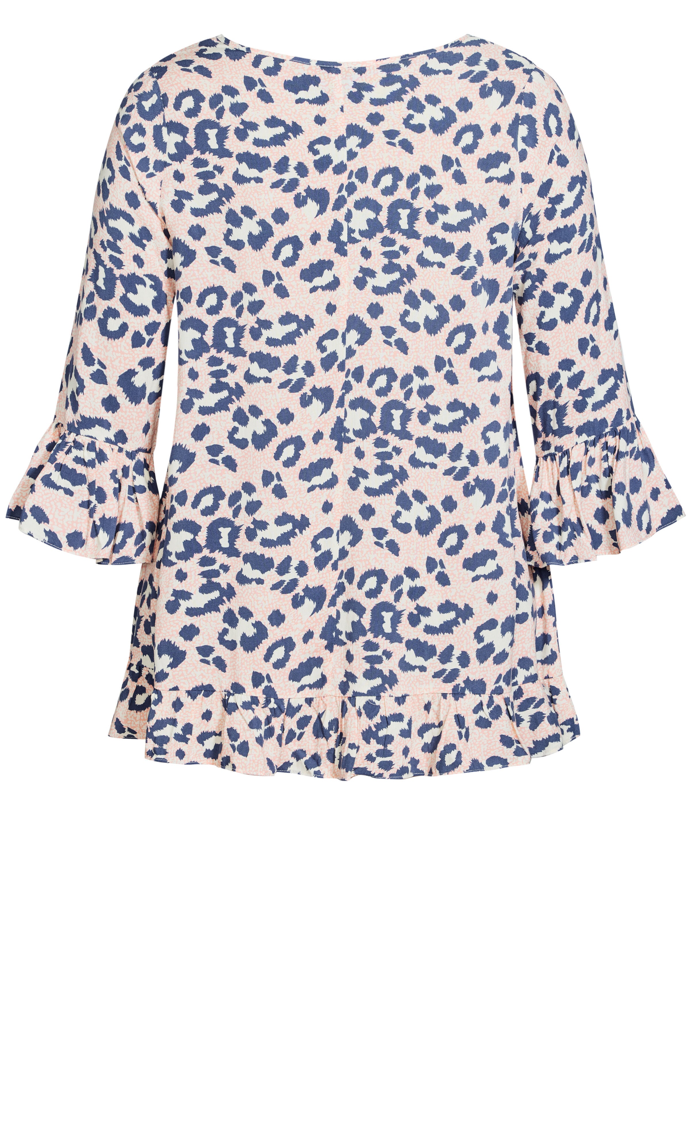 Gem Ruffle Tunic - blush animal, , alternate image number 5