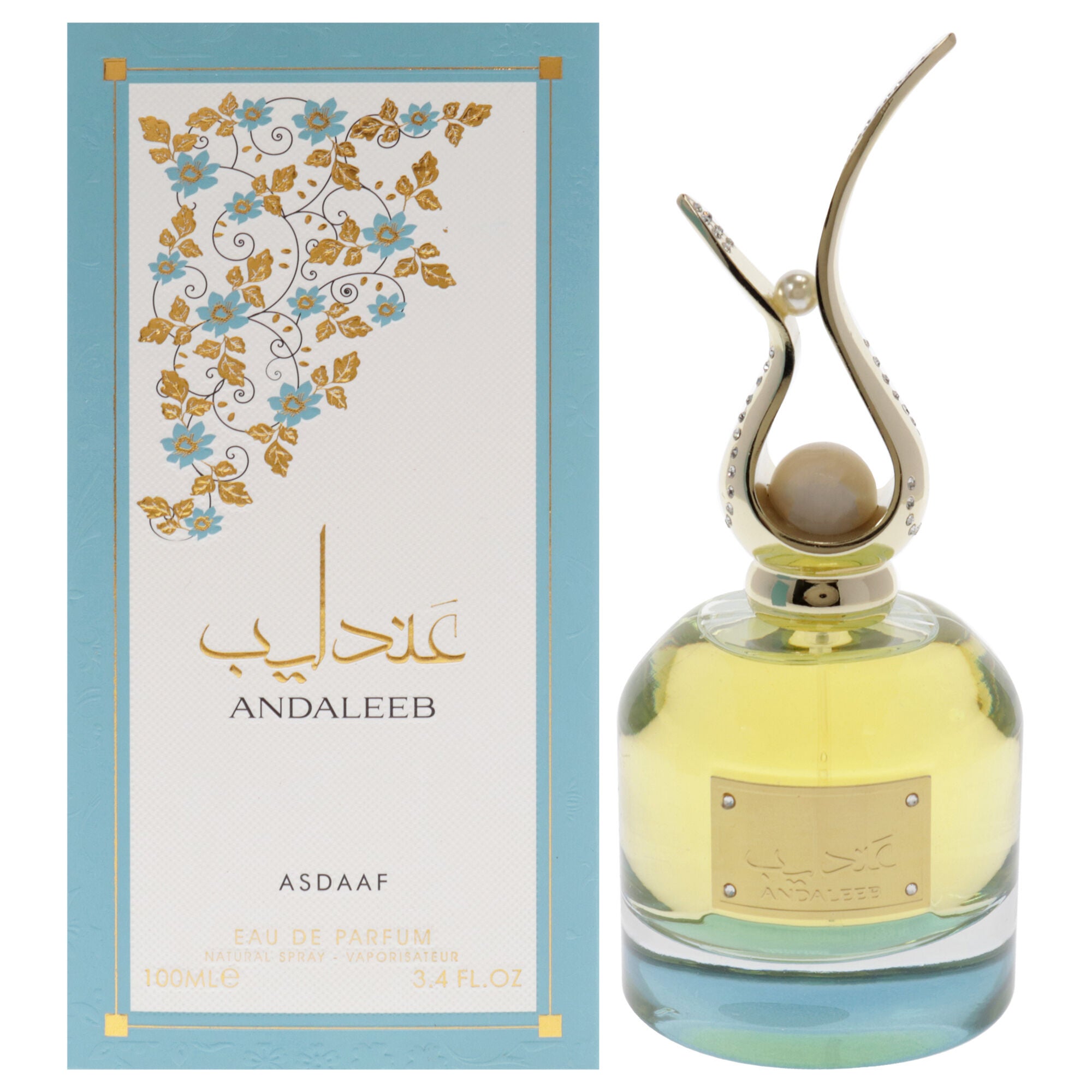 Asdaaf Andaleeb by Lattafa for Unisex - 3.4 oz EDP Spray, Clear, hi-res image number 0