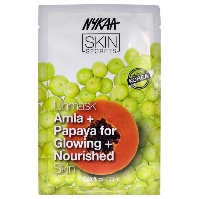 Skin Secrets Sheet Mask - Amla and Papaya by Nykaa Naturals for Women - 1 Pc Mask, NA, hi-res image number null