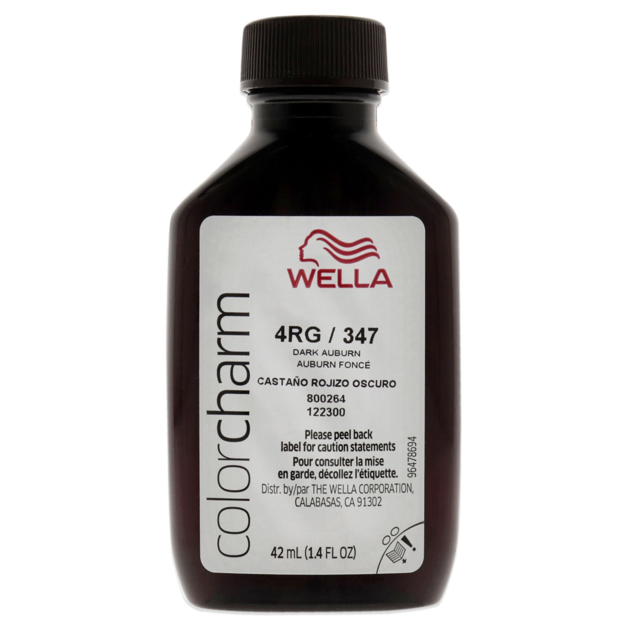 Color Charm Permanent Liquid Hair Color - 347 4RG Dark Auburn by Wella for Unisex - 1.42 oz Hair Color, See Description, alternate image number 4