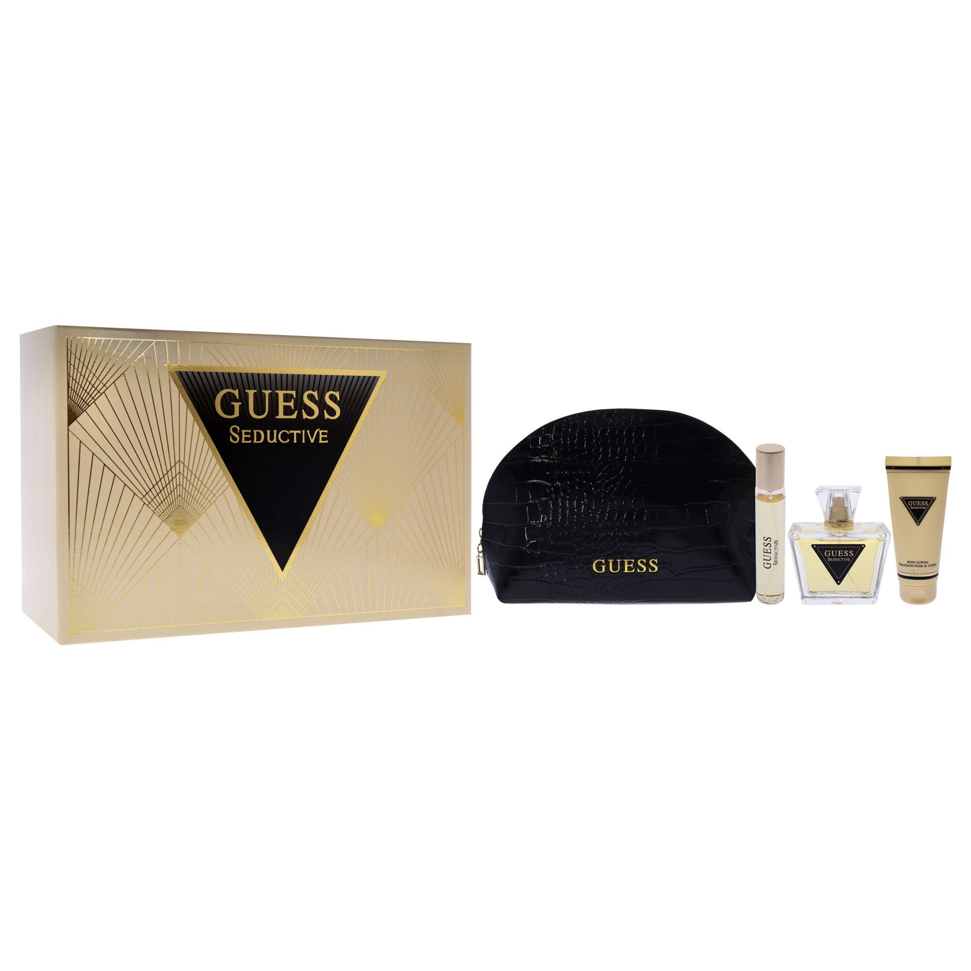 Guess Seductive by Guess for Women - 4 Pc Gift Set 2.5oz EDT Spray, 0.5oz EDT Spray, 3.4oz Body Lotion, Pouch, , alternate image number 7
