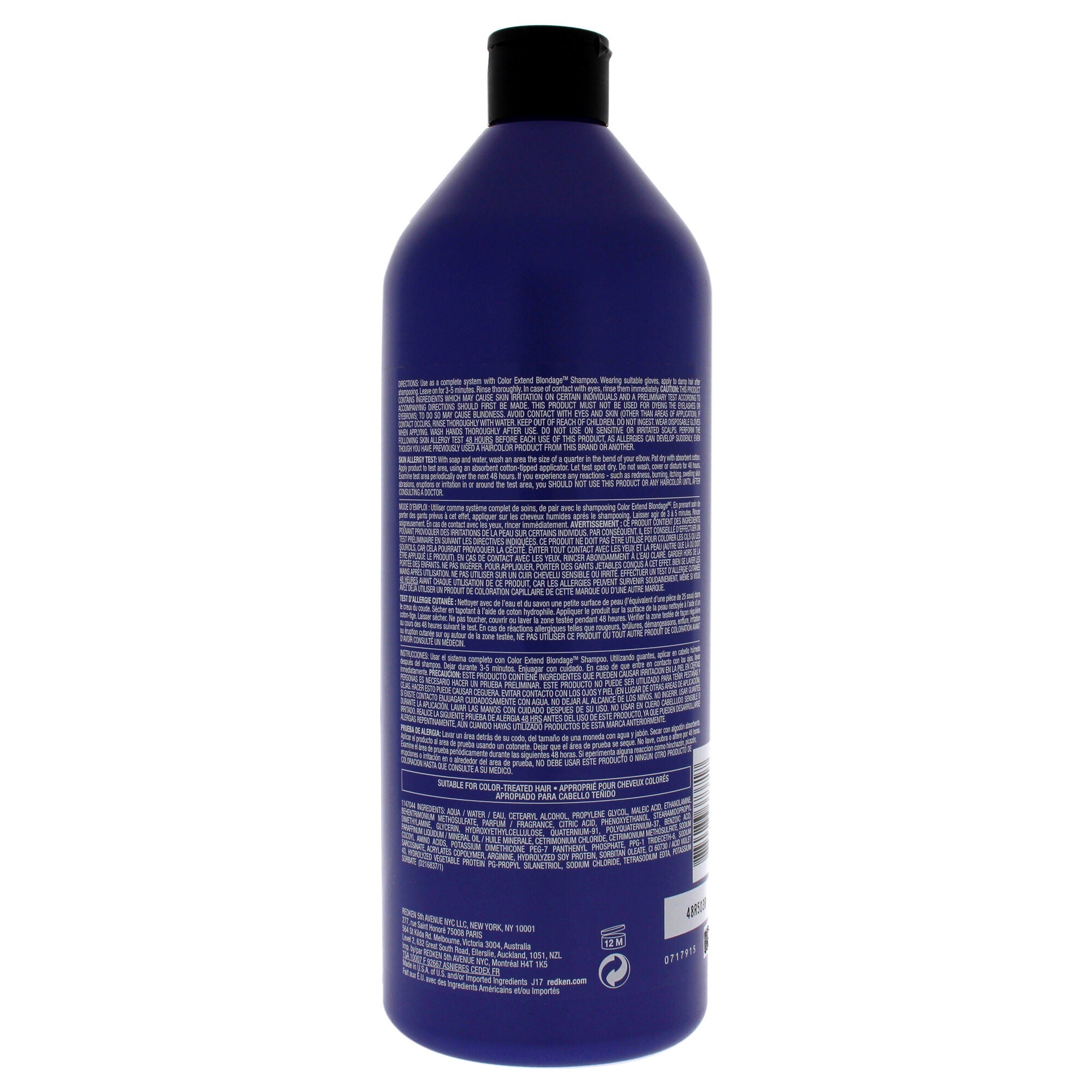 Color Extend Blondage Color Depositing Conditioner by Redken for Unisex - 33.8 oz Conditioner - Pack of 2, Royal Blue, alternate image number 2
