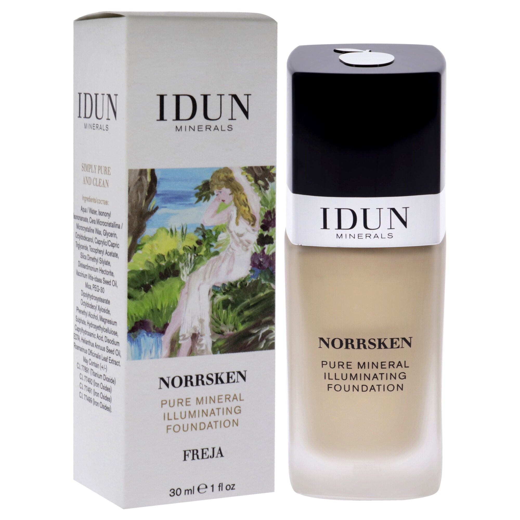 Norrsken Foundation - 206 Freja Warm Light by Idun Minerals for Women - 1 oz Foundation, , alternate image number 6
