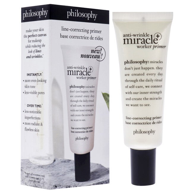 Anti-Wrinkle Miracle Worker Primer Plus Line-Correcting by Philosophy for Women - 0.9 oz Primer, NA, alternate image number null