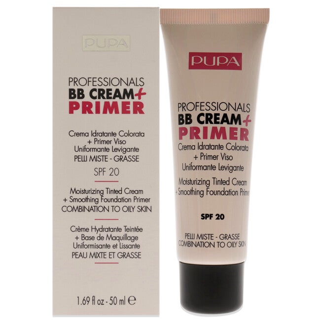 Professionals BB Cream Plus Primer SPF 20 - 001 Nude - Combination To Oily Skin by Pupa Milano for Women - 1.69 oz Primer, NA, hi-res image number null