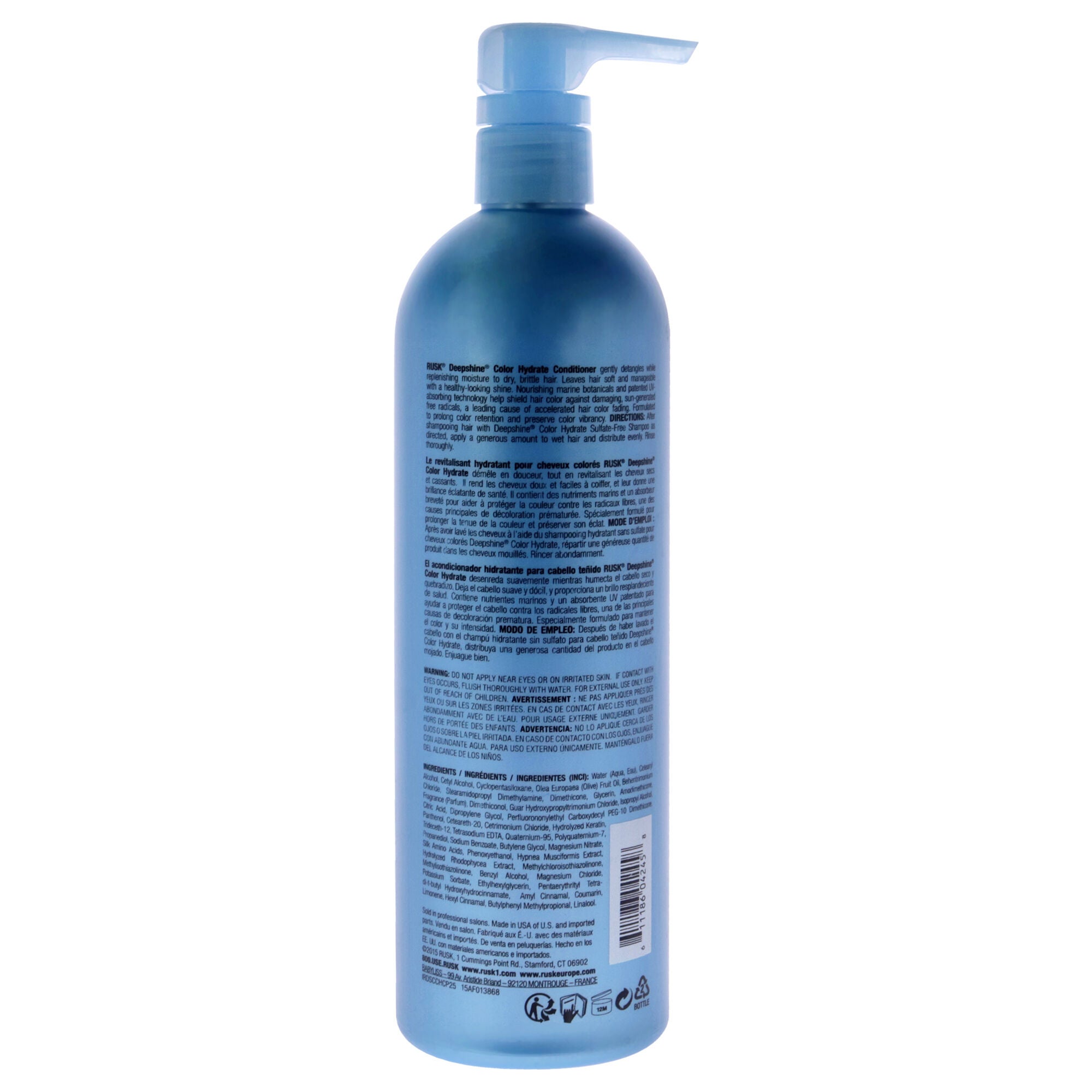 Deepshine Color Hydrate Conditioner by Rusk for Unisex - 25 oz Conditioner, See Description, alternate image number 1