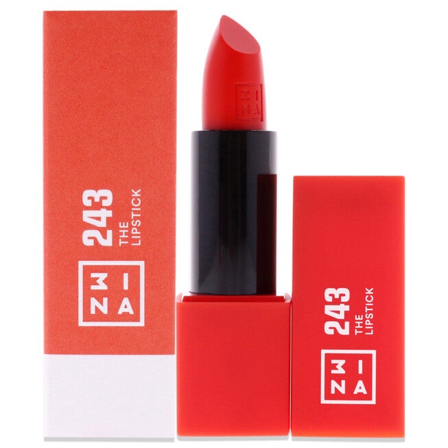 The Lipstick - 243 Shiny Coral Red by 3INA for Women - 0.11 oz Lipstick, NA, hi-res image number null