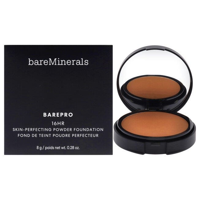 Barepro 16HR Skin Perfecting Powder Foundation - 45 Medium Deep Warm by bareMinerals for Women - 0.28 oz Foundation, NA, hi-res image number null