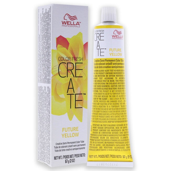Color Fresh Create Semi-Permanent Color - Future Yellow by Wella for Unisex - 2 oz Hair Color, See Description, alternate image number 2