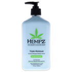Triple Moisture Herbal Whipped Body Creme by Hempz for Unisex - 17 oz Body Cream, NA, hi-res image number null
