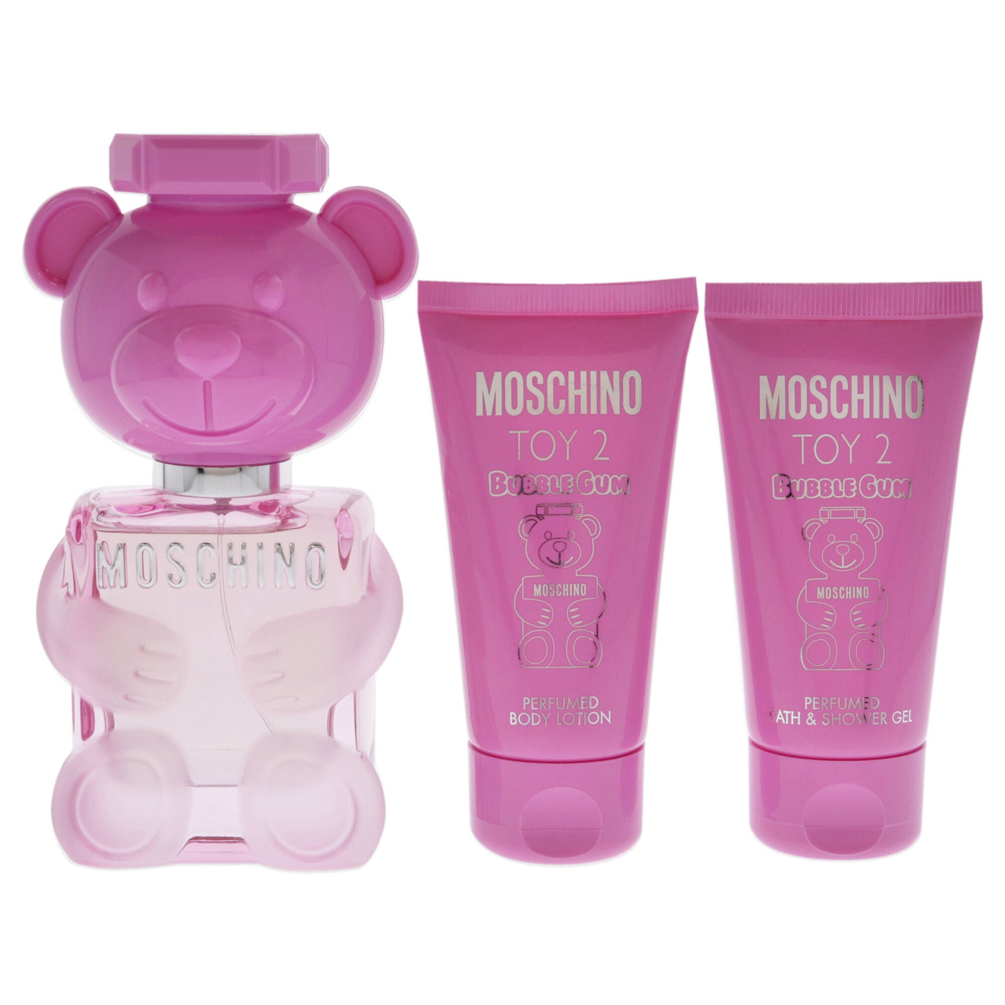 Moschino Toy 2 Bubble Gum by Moschino for Women - 3 Pc Gift Set 1.7oz EDT Spray, 1.7oz Body Lotion, 1.7oz Bath and Shower Gel, See Description, alternate image number 1