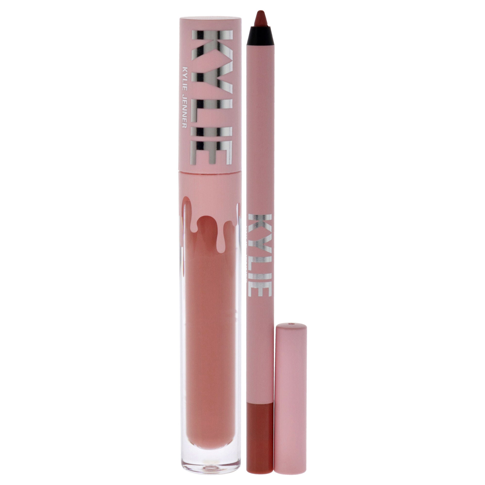 Matte Lip Kit - 802 Candy K by Kylie Cosmetics for Women - 2 Pc 0.10oz Matte Liquid Lipstick, 0.039oz Lip Liner, Pink, alternate image number 1
