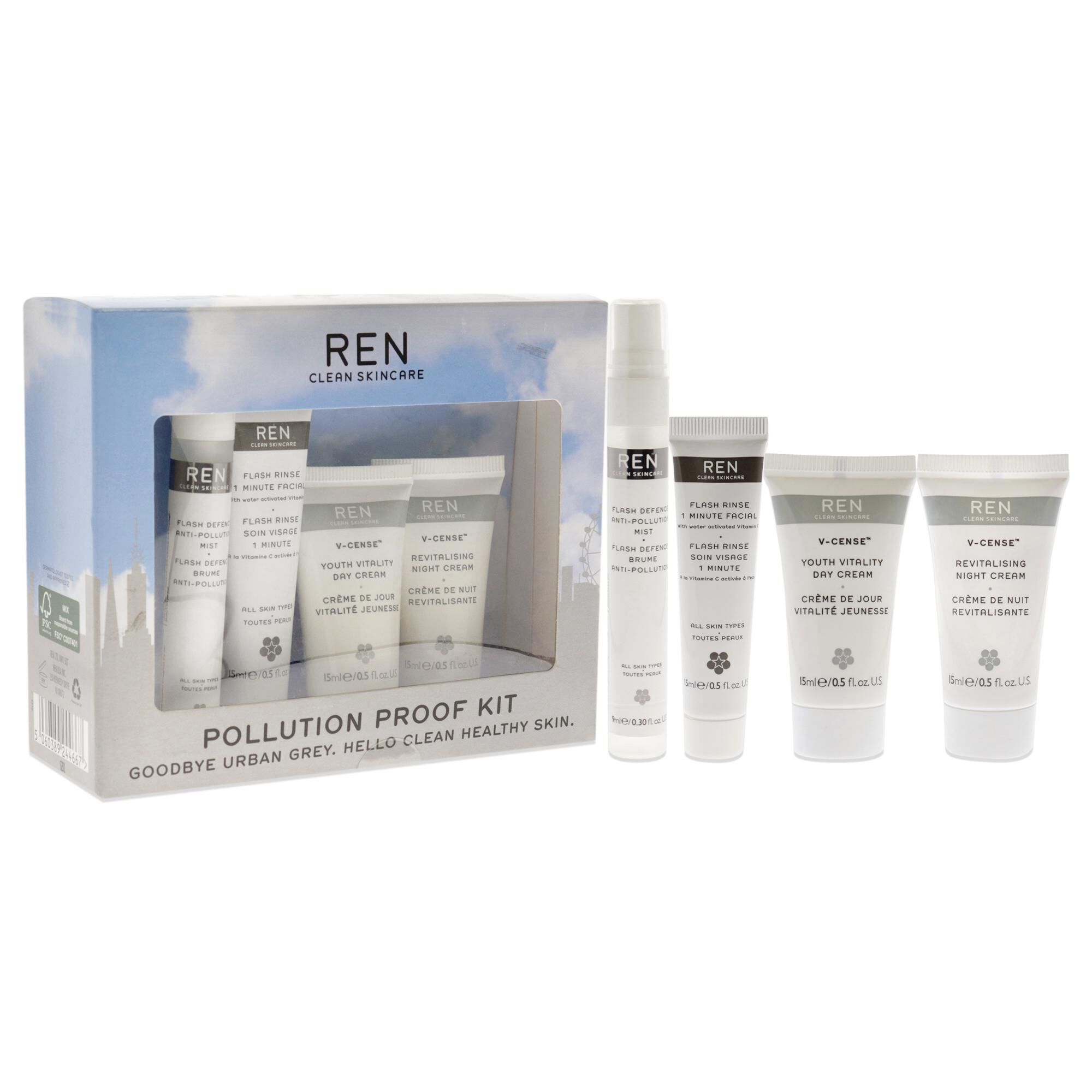 Pollution Proof Kit by REN for Unisex - 4 Pc, See Description, alternate image number 3