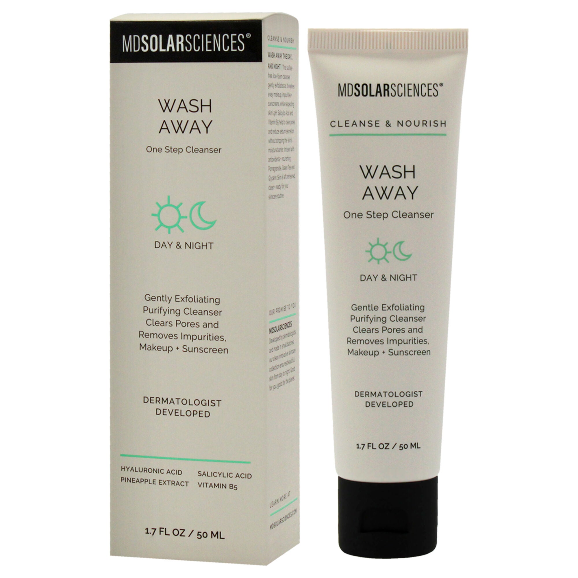 Wash Away Cleanser by MDSolarSciences for Unisex - 1.7 oz Cleanser, See Description, alternate image number 3